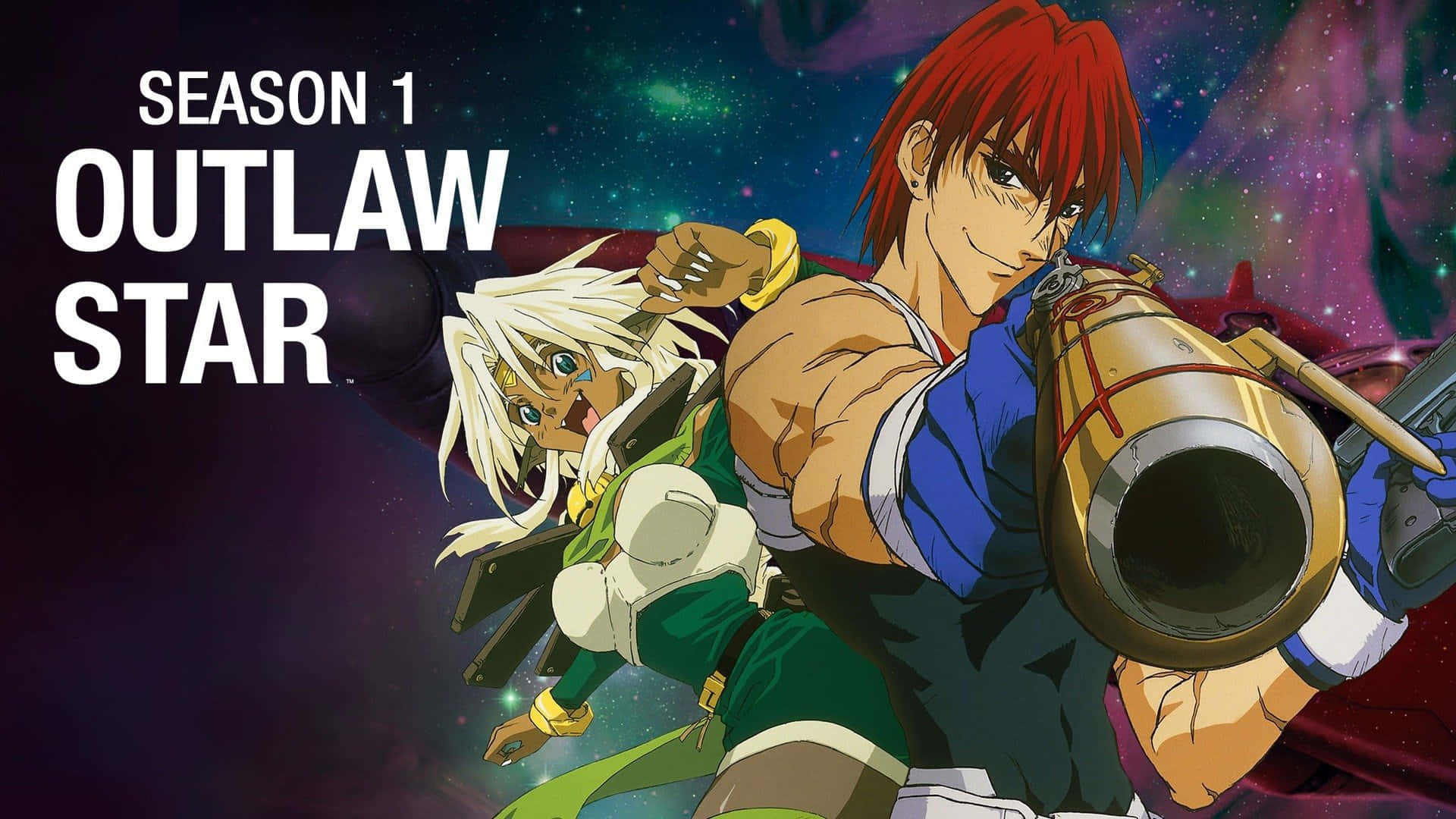 Outlaw Star, Season 1, cosmic nebula, Full HD Desktop Wallpaper