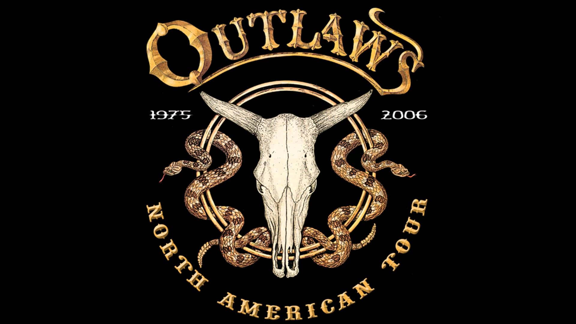 Outlaw, bull skull, snakes, Full HD Desktop Wallpaper