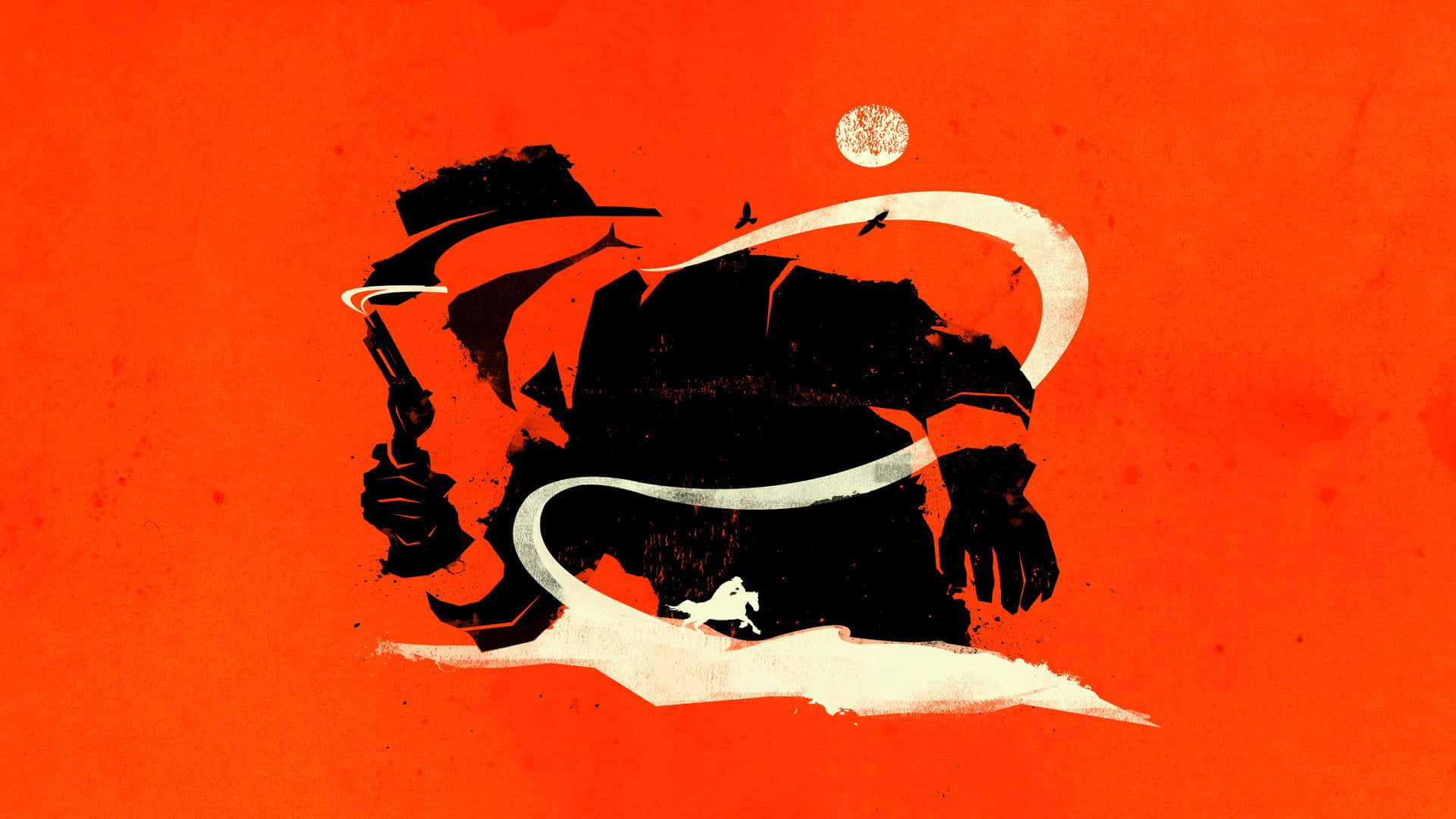 Outlaw, cowboy, gun, Full HD Desktop Wallpaper