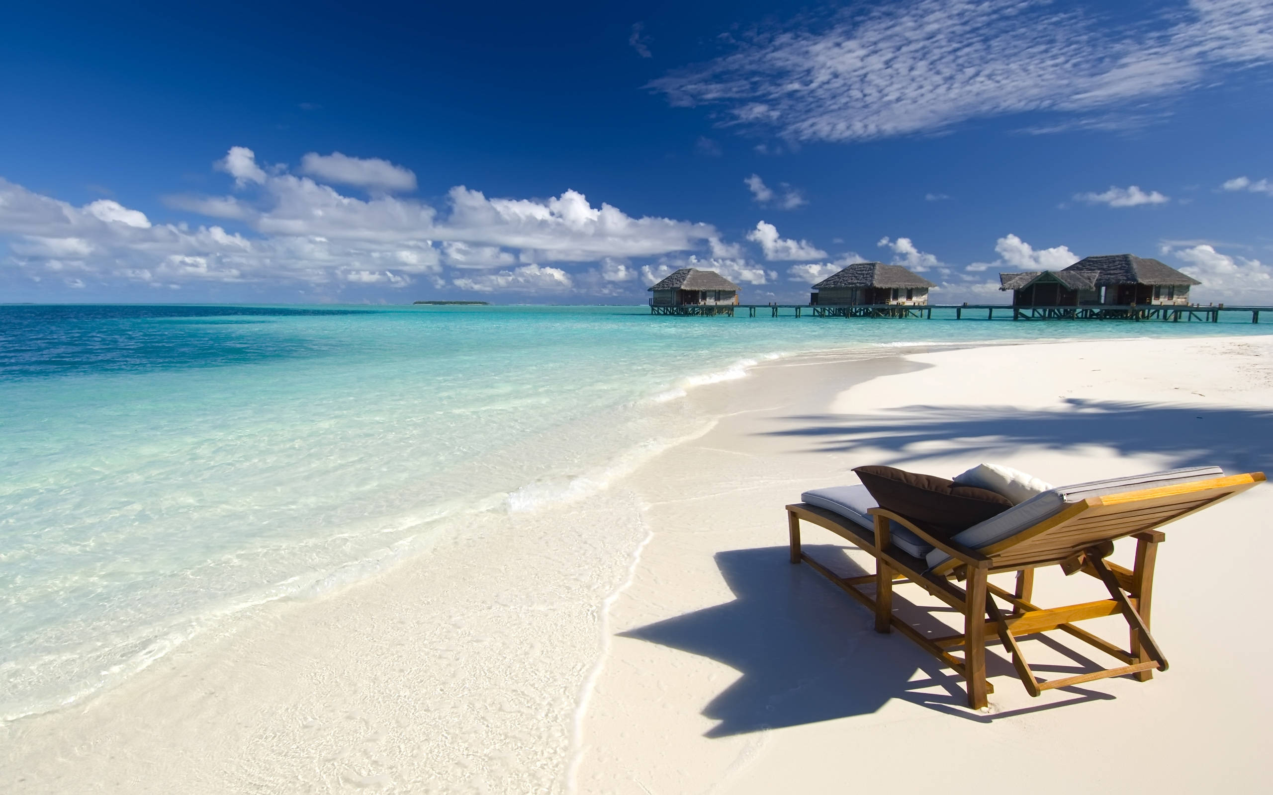 Fascinating Outlook, seashore, blue heaven, 2K Desktop Wallpaper