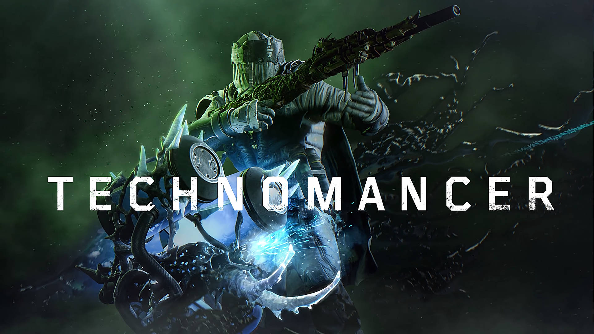 Outriders, technomancer, dark green mist, Full HD Desktop Wallpaper