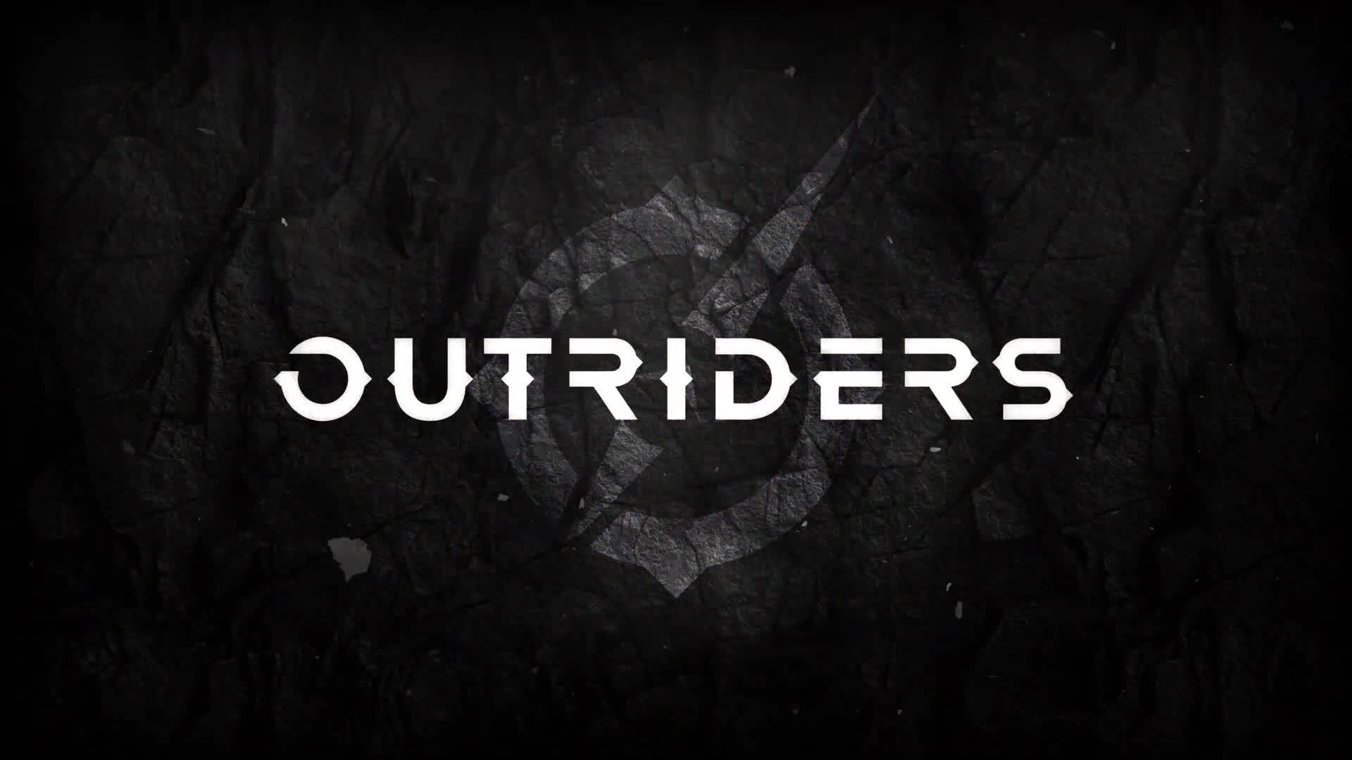 Outriders, black, white font, Full HD Desktop Wallpaper