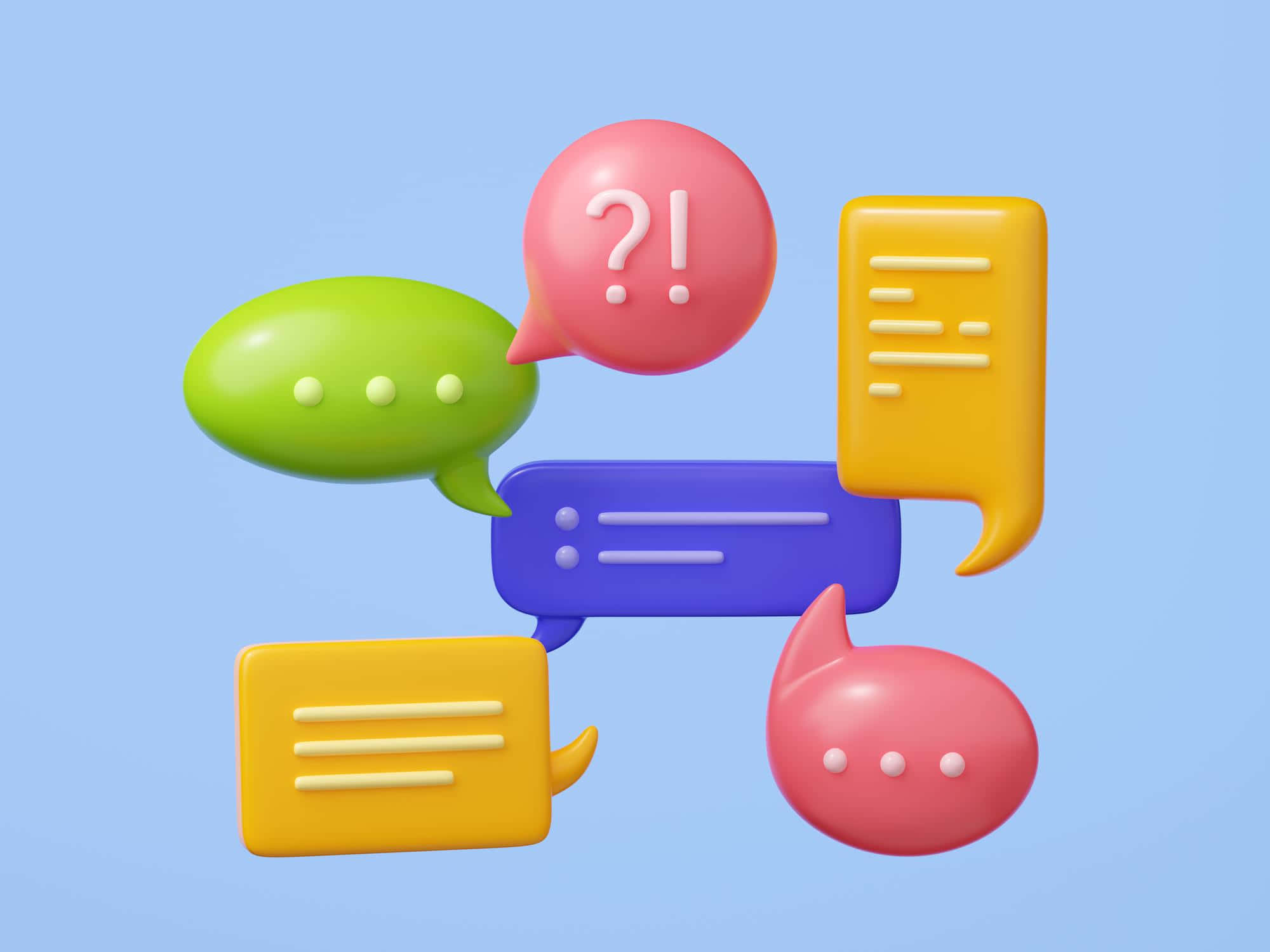 Oval Speech Bubbles, pink, green, Full HD Desktop Wallpaper