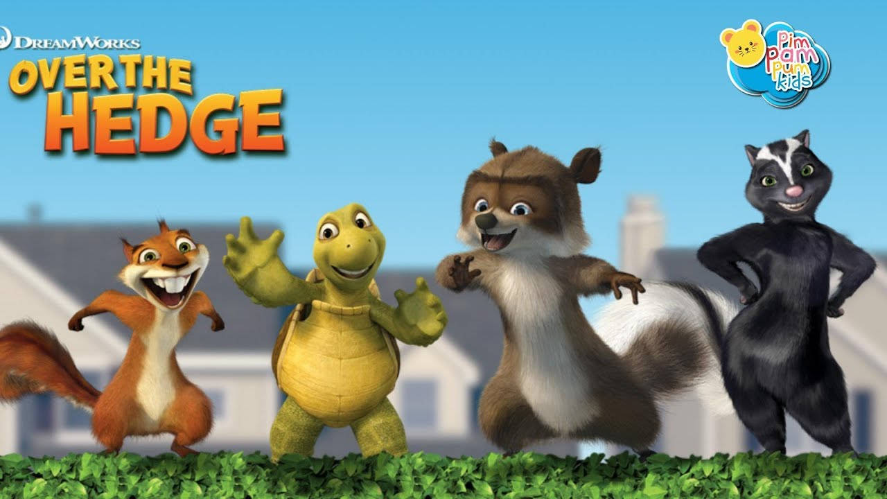Over The Hedge, green hedge, bright blue sky, HD Desktop Wallpaper