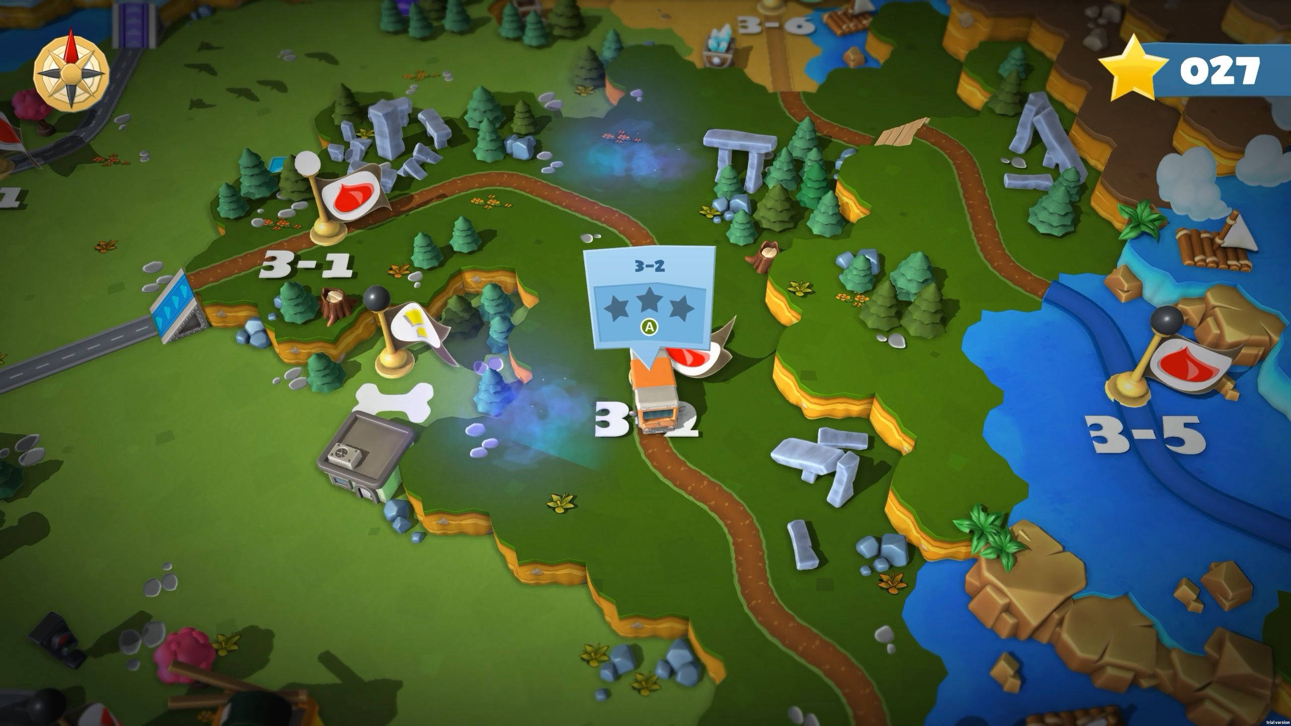 Overcooked, Town Map, colorful cartoon game map, 2K Desktop Wallpaper