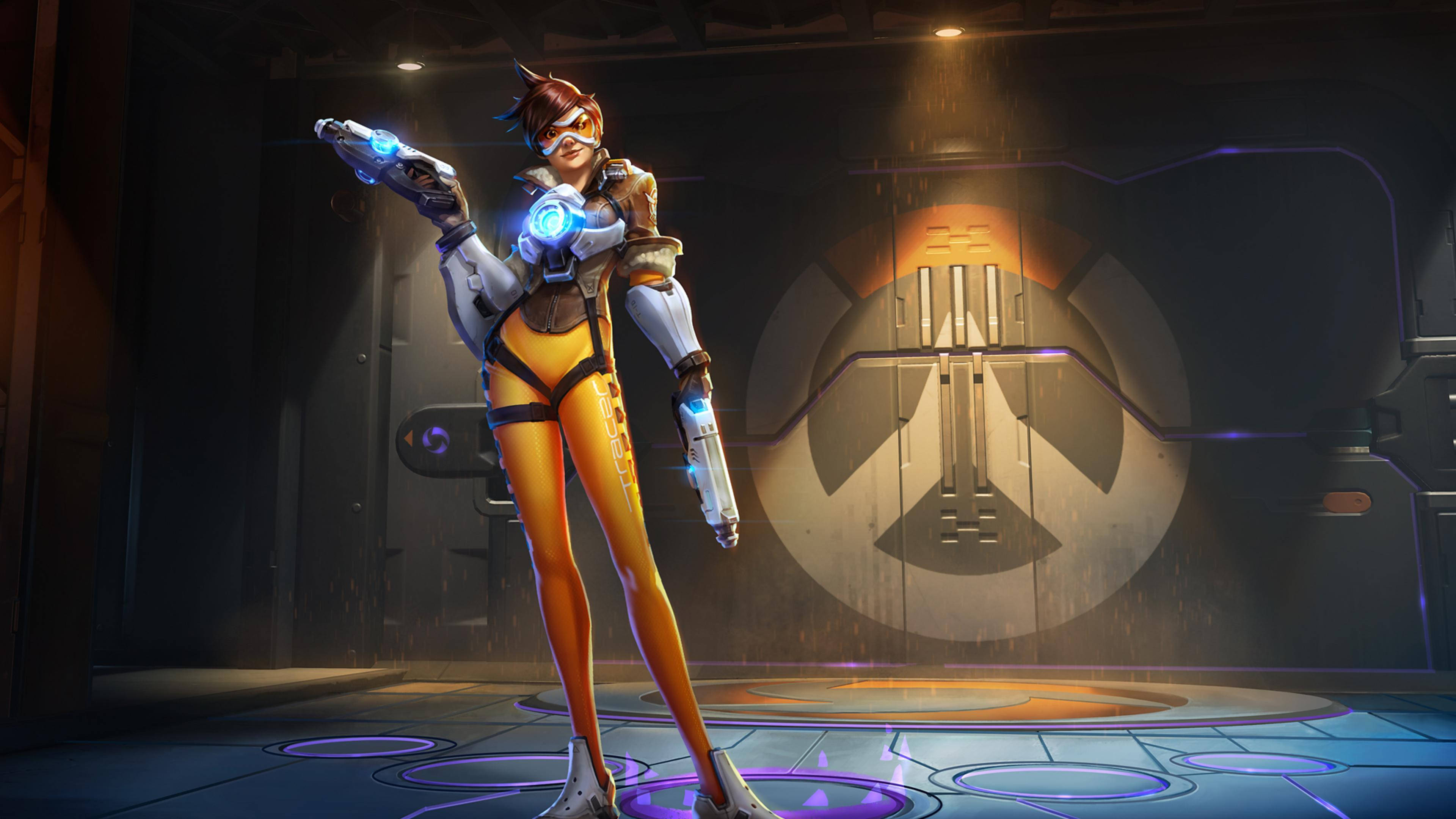 Overwatch 2, female hero, orange and white armor, 4K Desktop Wallpaper