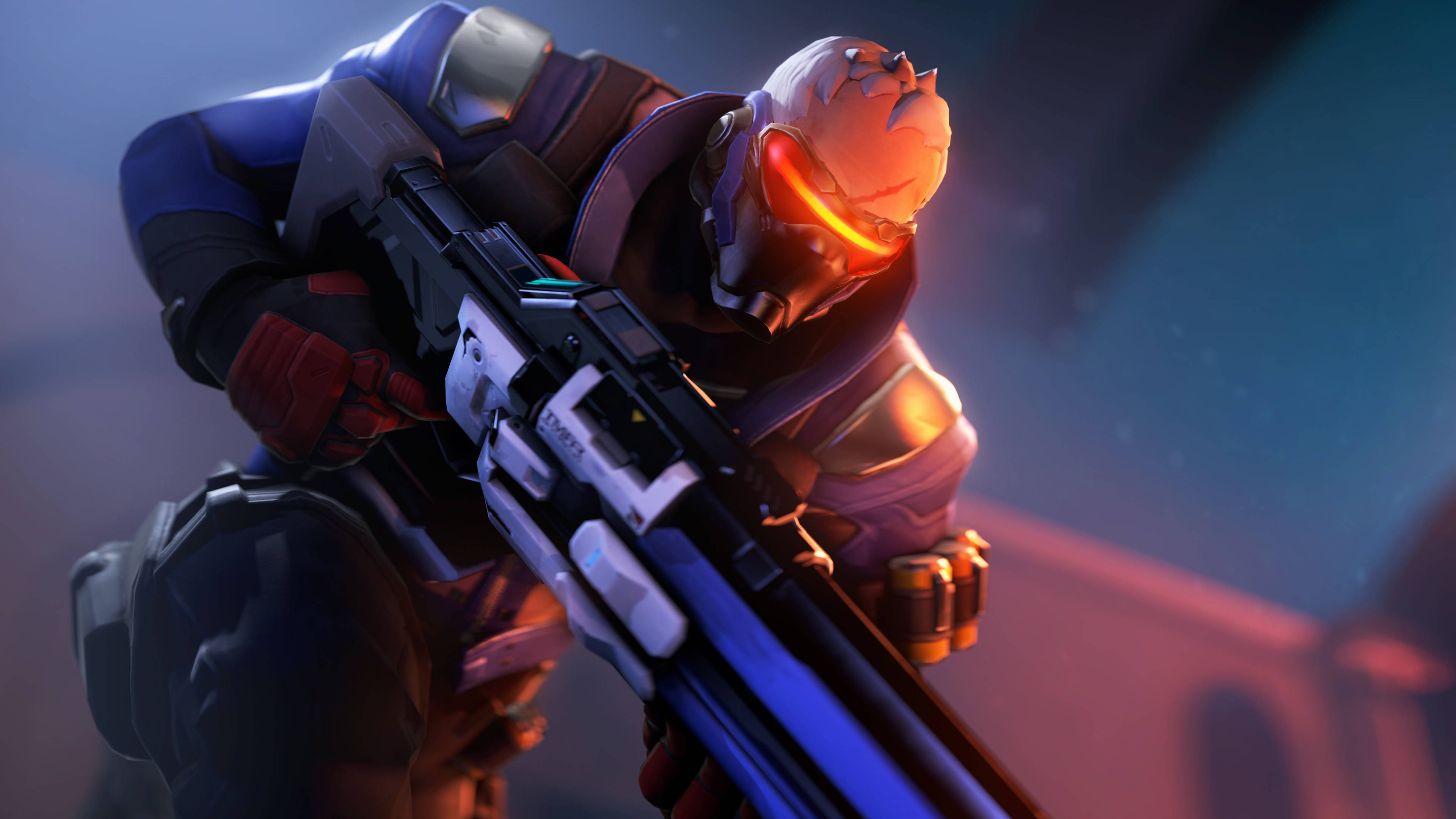 Overwatch 4K, Soldier 76, armored gear, 4K Desktop Wallpaper