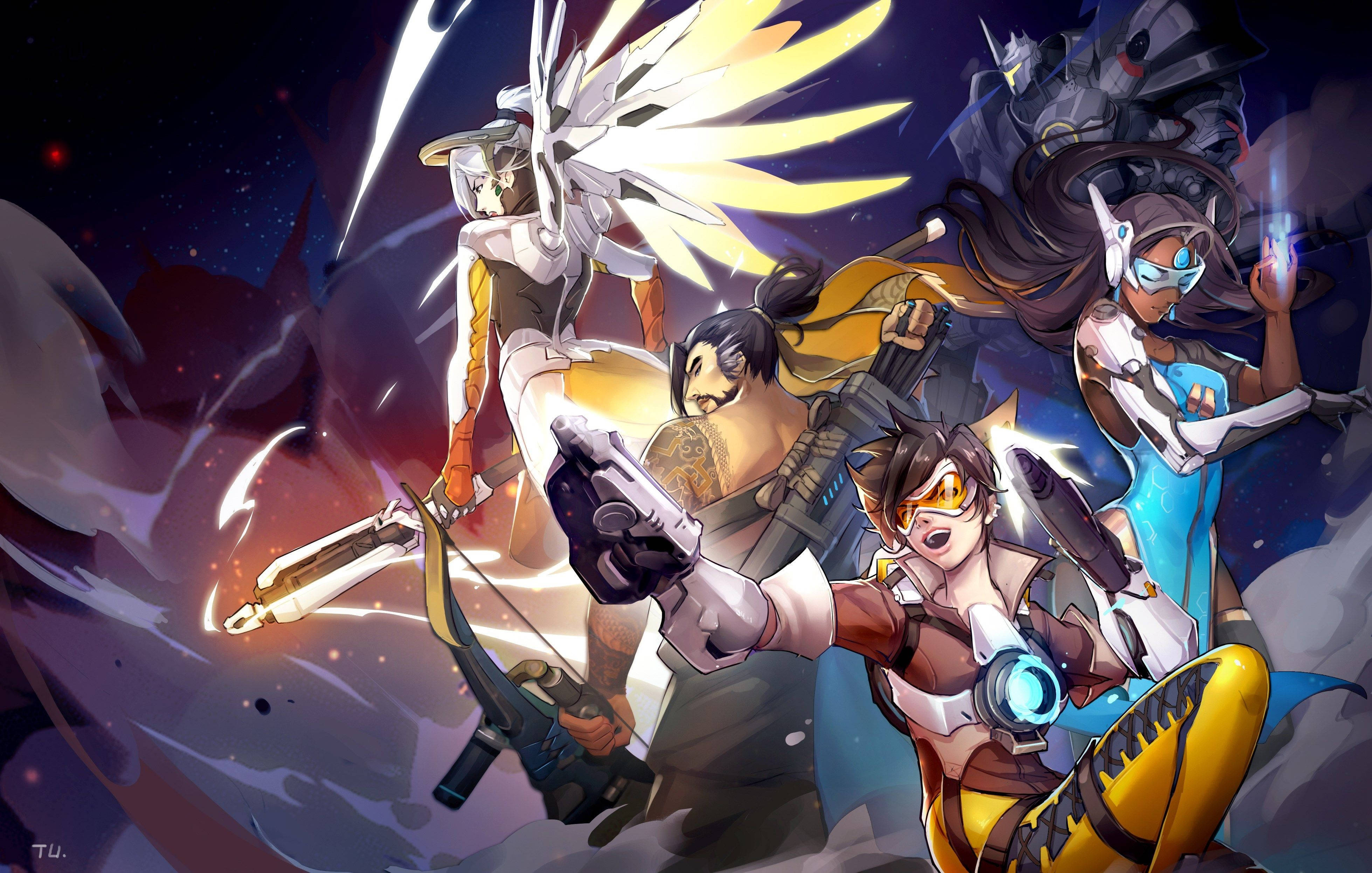 Overwatch, 4K, battle poster, 4K Desktop Wallpaper