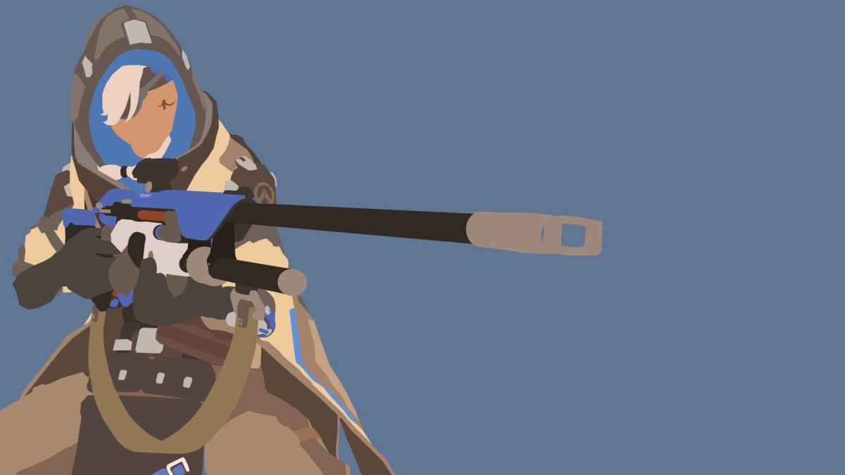 Overwatch, Ana, sniper rifle, SD Desktop Wallpaper