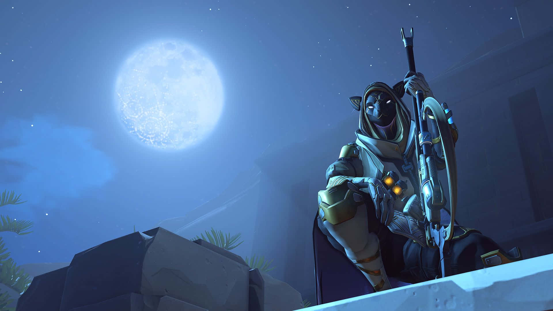 Overwatch, Ana, futuristic armor, Full HD Desktop Wallpaper
