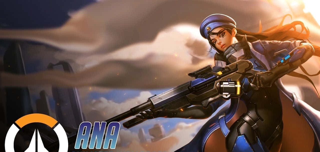 Overwatch, Ana, blue tactical gear, HD Desktop Wallpaper
