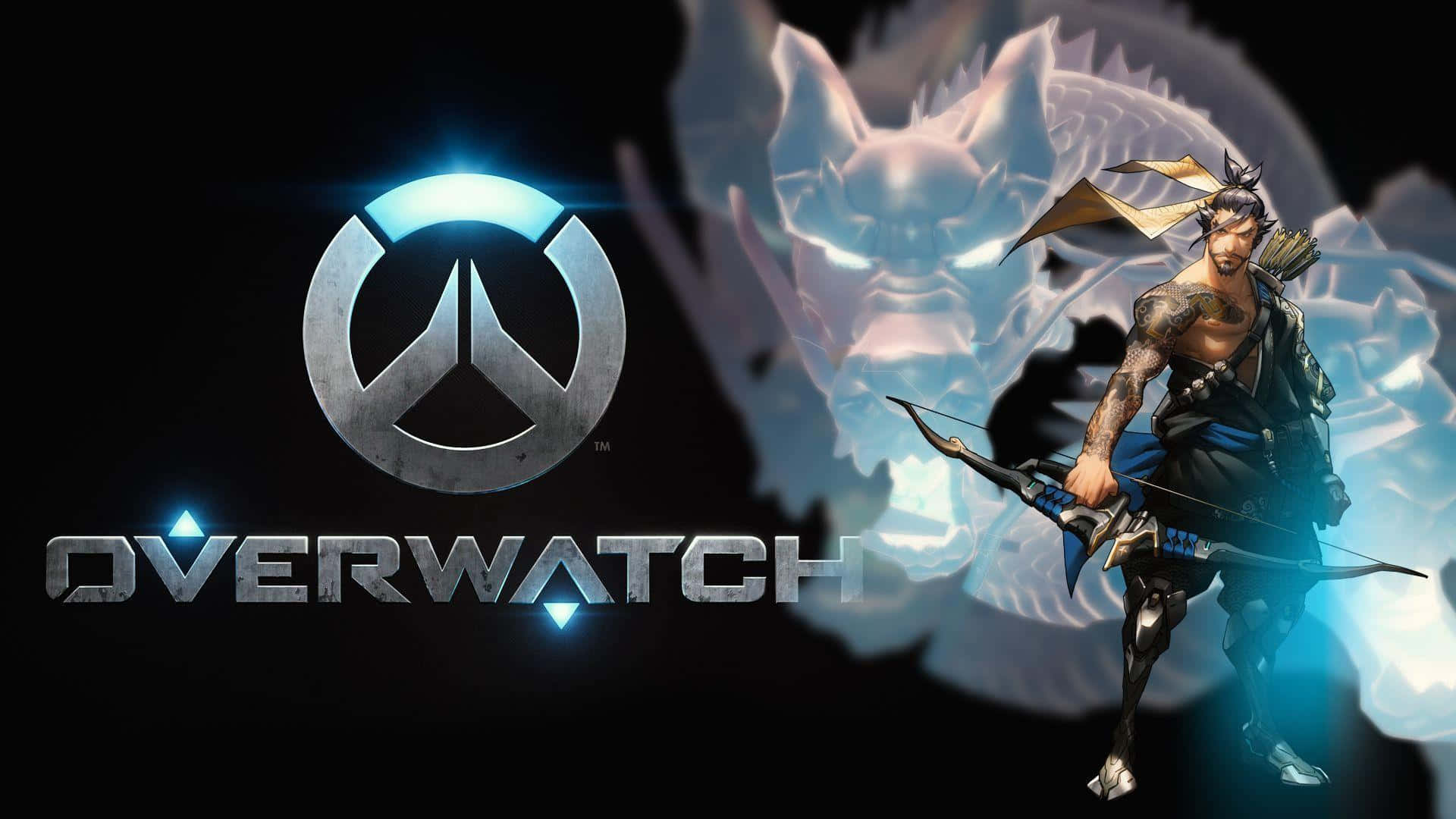 Overwatch, Hanzo, bow-wielding character, Full HD Desktop Wallpaper