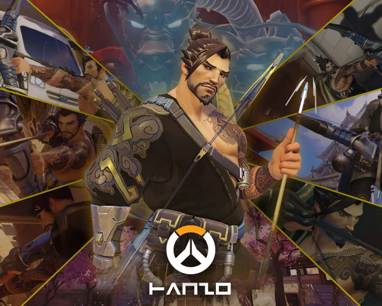 Overwatch, Hanzo, bow, HD Desktop Wallpaper