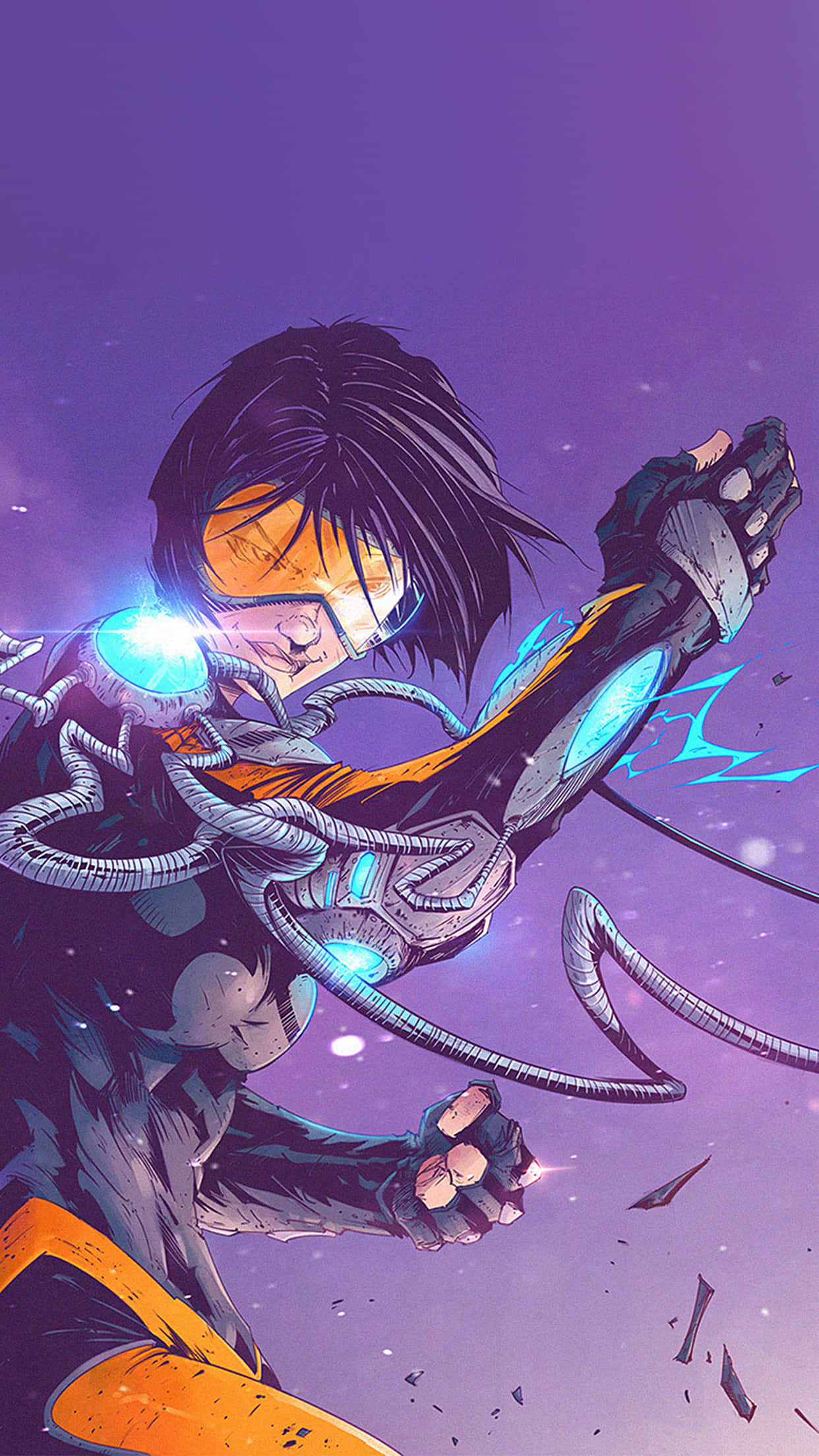 Overwatch Heroes, glowing armor, energy tendrils, Full HD Phone Wallpaper