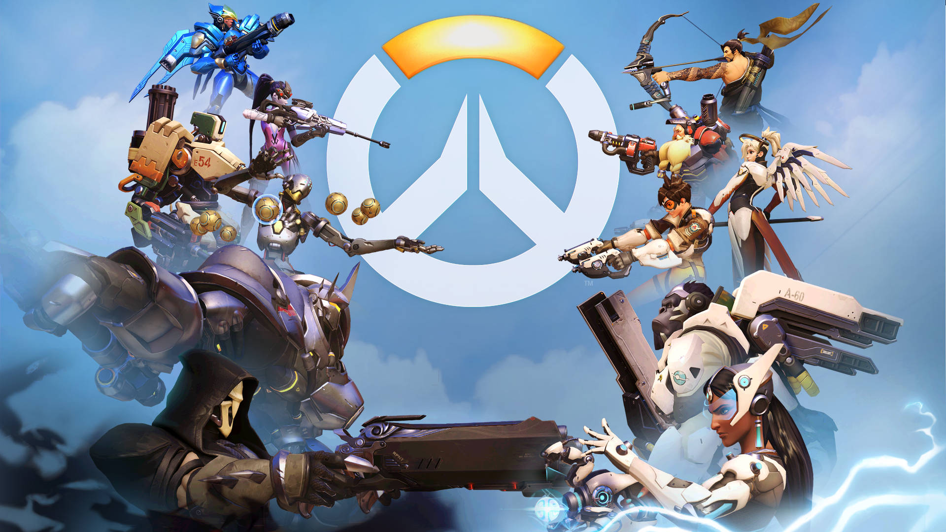Overwatch, Overwatch heroes, Overwatch logo, Full HD Desktop Wallpaper