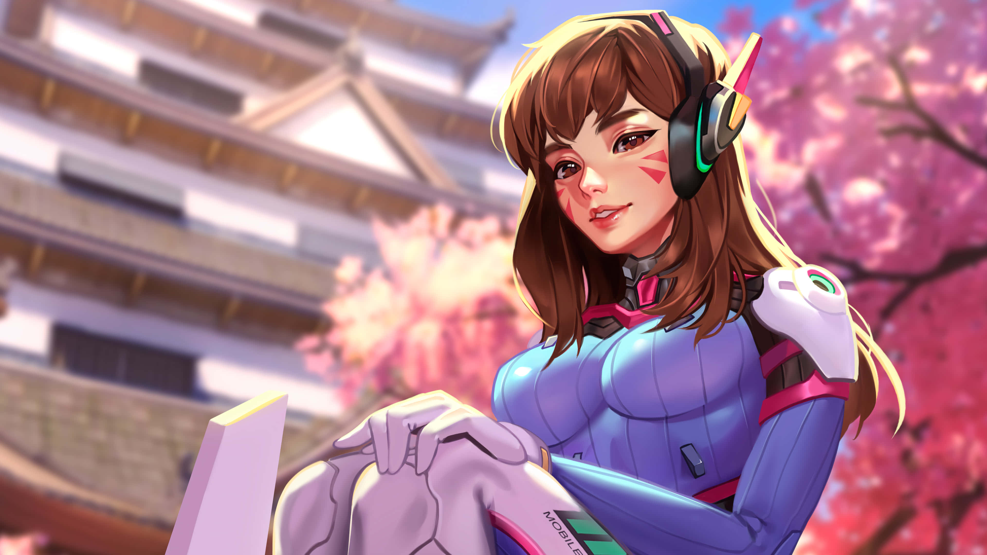 Overwatch Heroes, anime character, futuristic armor, 4K Desktop Wallpaper