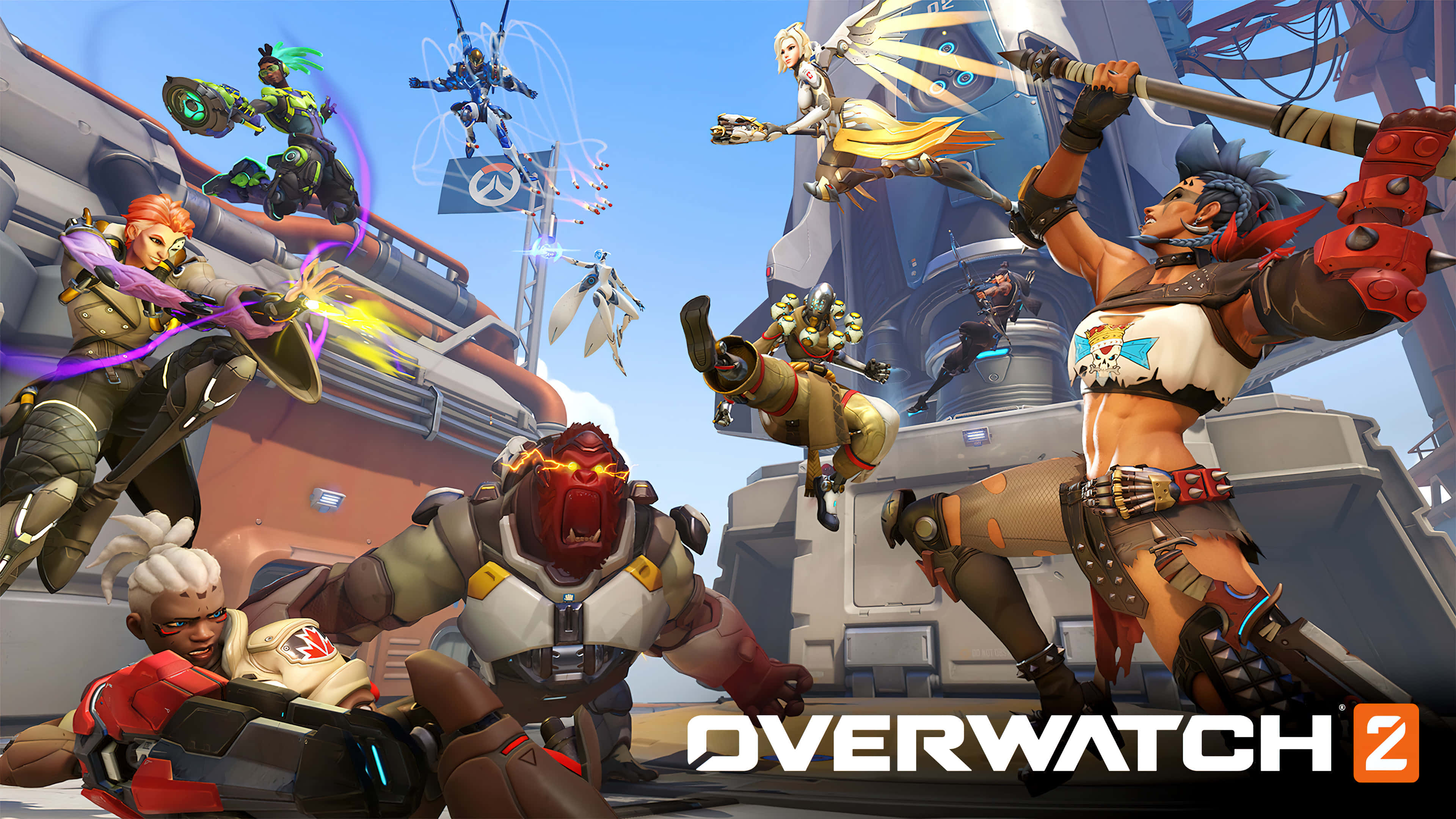 Overwatch 2, Overwatch Heroes, energy effects, 4K Desktop Wallpaper
