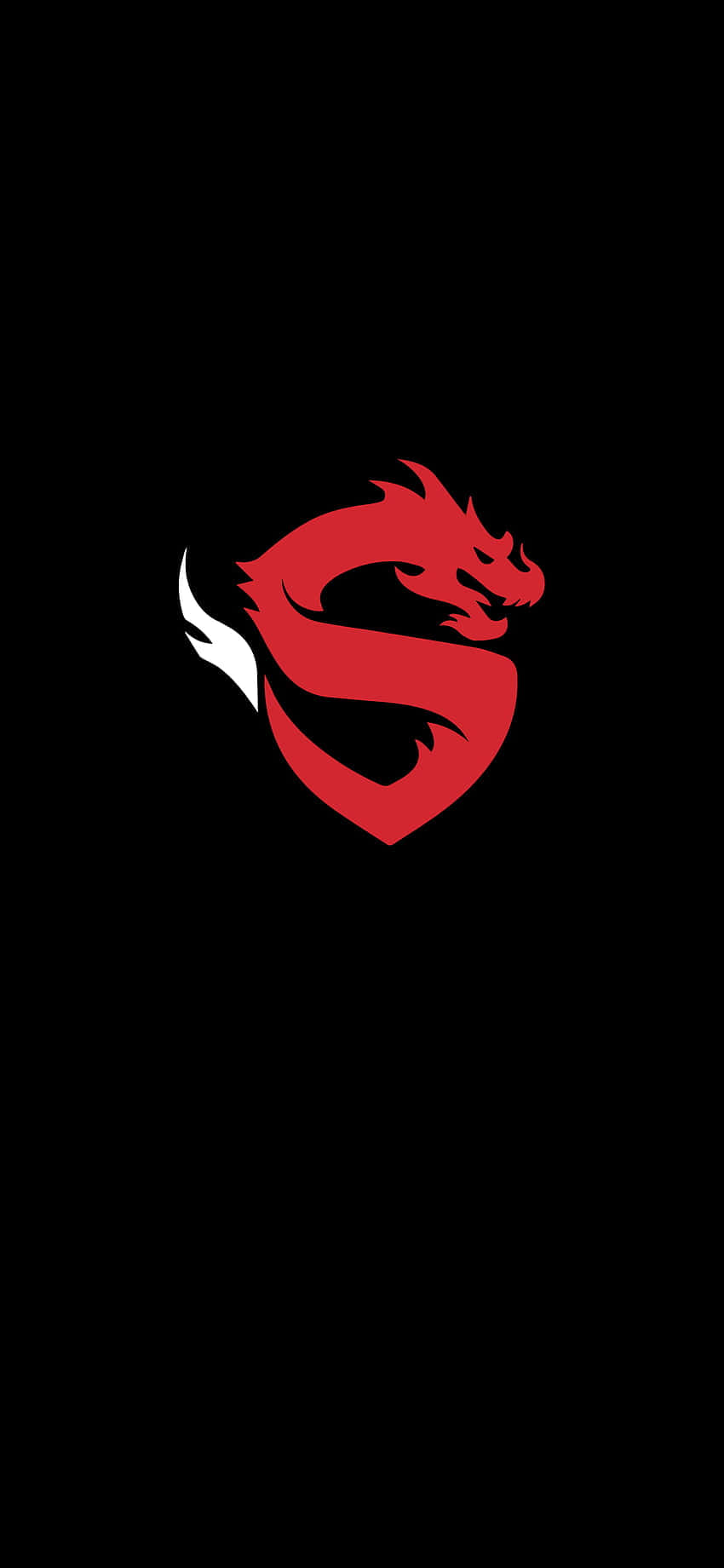 Overwatch League, red dragon logo, white flame detail, HD Phone Wallpaper
