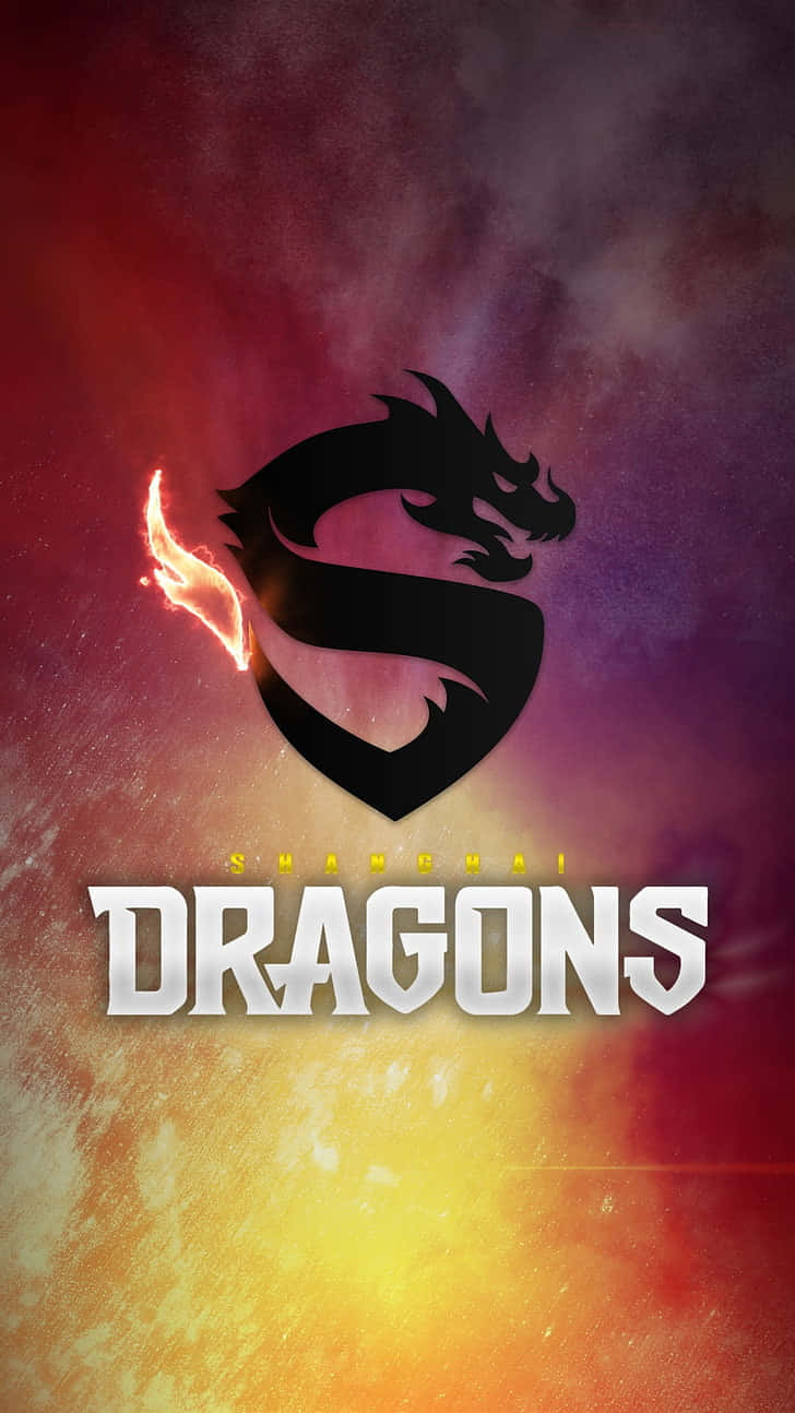 Overwatch League, dragon silhouette, shield, HD Phone Wallpaper