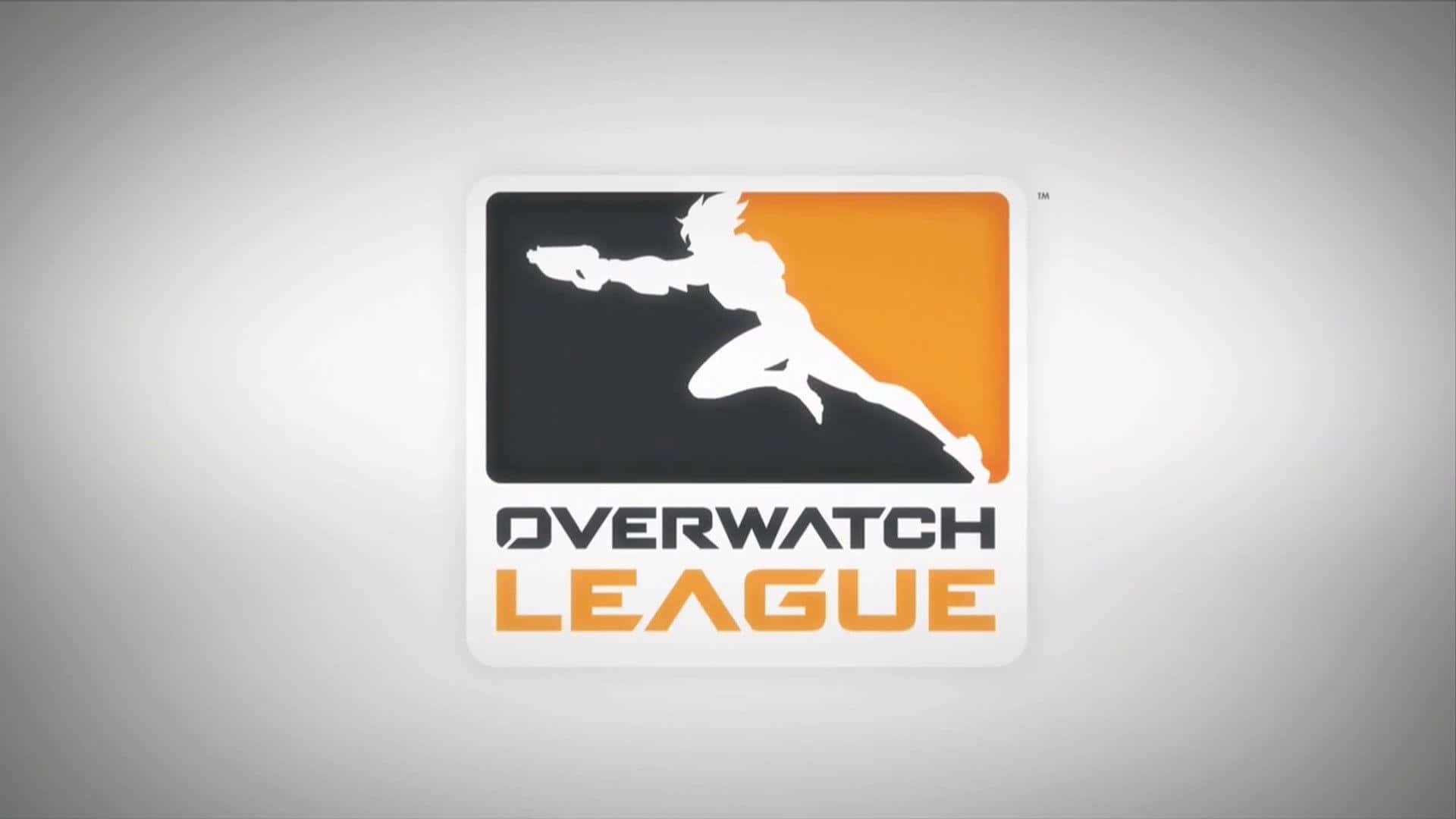 Overwatch League, Overwatch League logo, white silhouette, Full HD Desktop Wallpaper