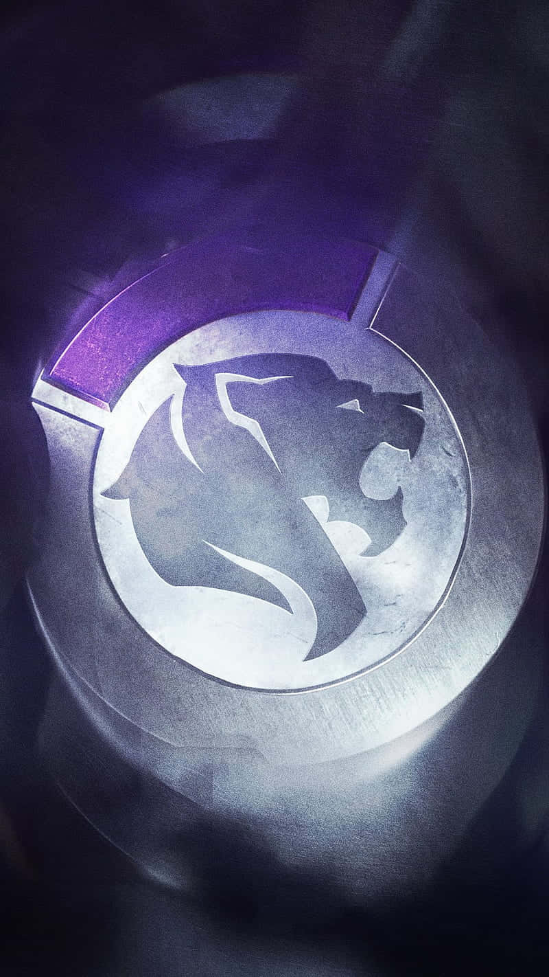 Overwatch League, tiger head emblem, purple light, HD Phone Wallpaper