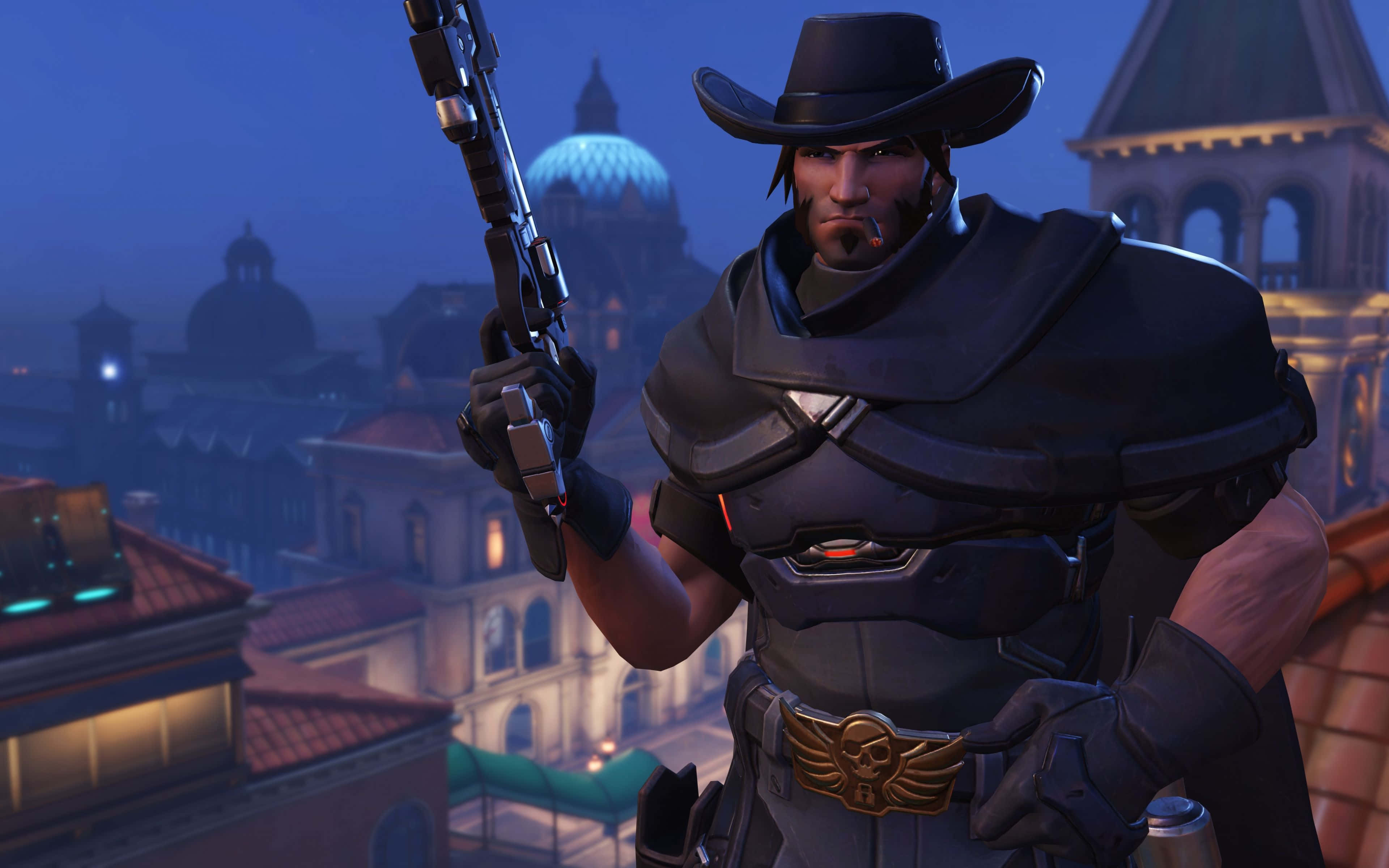 Overwatch, McCree, cowboy-themed video game character, 4K Desktop Wallpaper