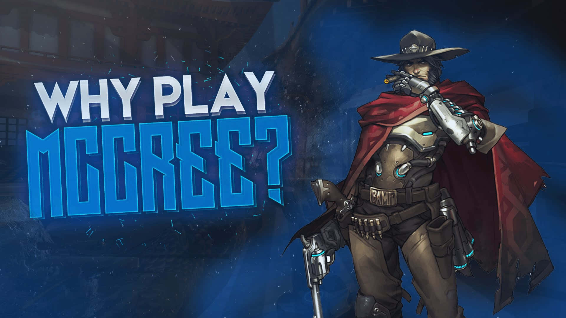 Overwatch, McCree, red cape, Full HD Desktop Wallpaper