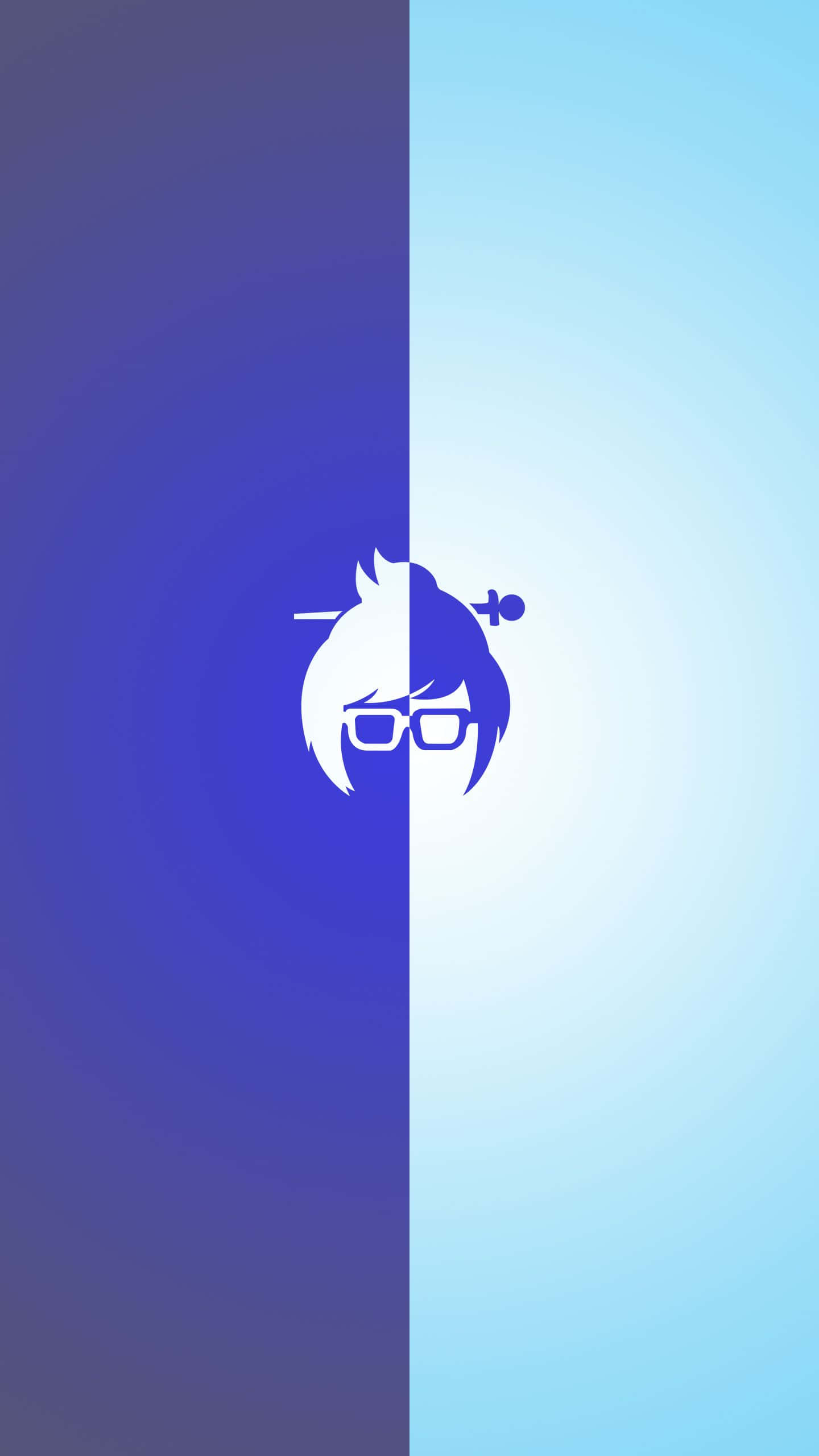 Overwatch Mei, anime character, blue backgrounds, 2K Phone Wallpaper