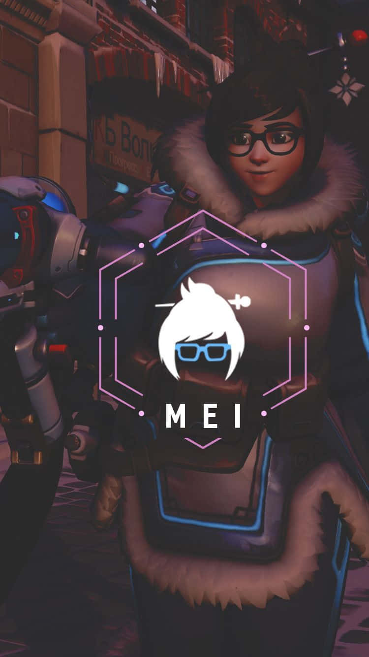 Overwatch Mei, winter coat with fur trim, glasses, HD Phone Wallpaper