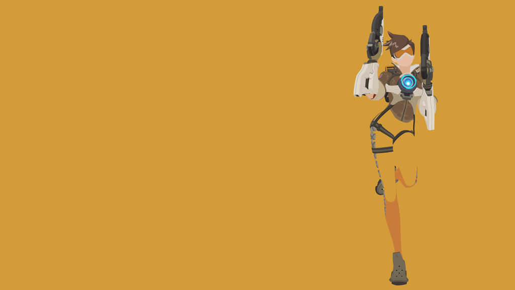 Overwatch, mustard yellow, combat gear, SD Desktop Wallpaper