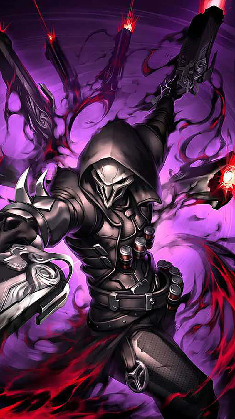 Overwatch Reaper, hooded warrior, dark armor, HD Phone Wallpaper