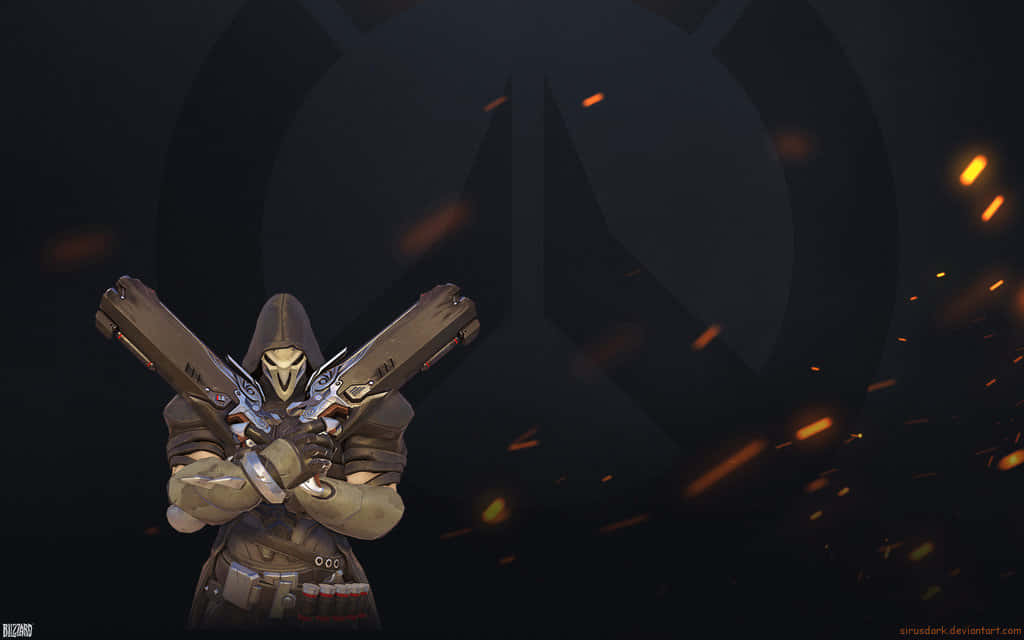 Overwatch, Reaper, dual pistols, SD Desktop Wallpaper