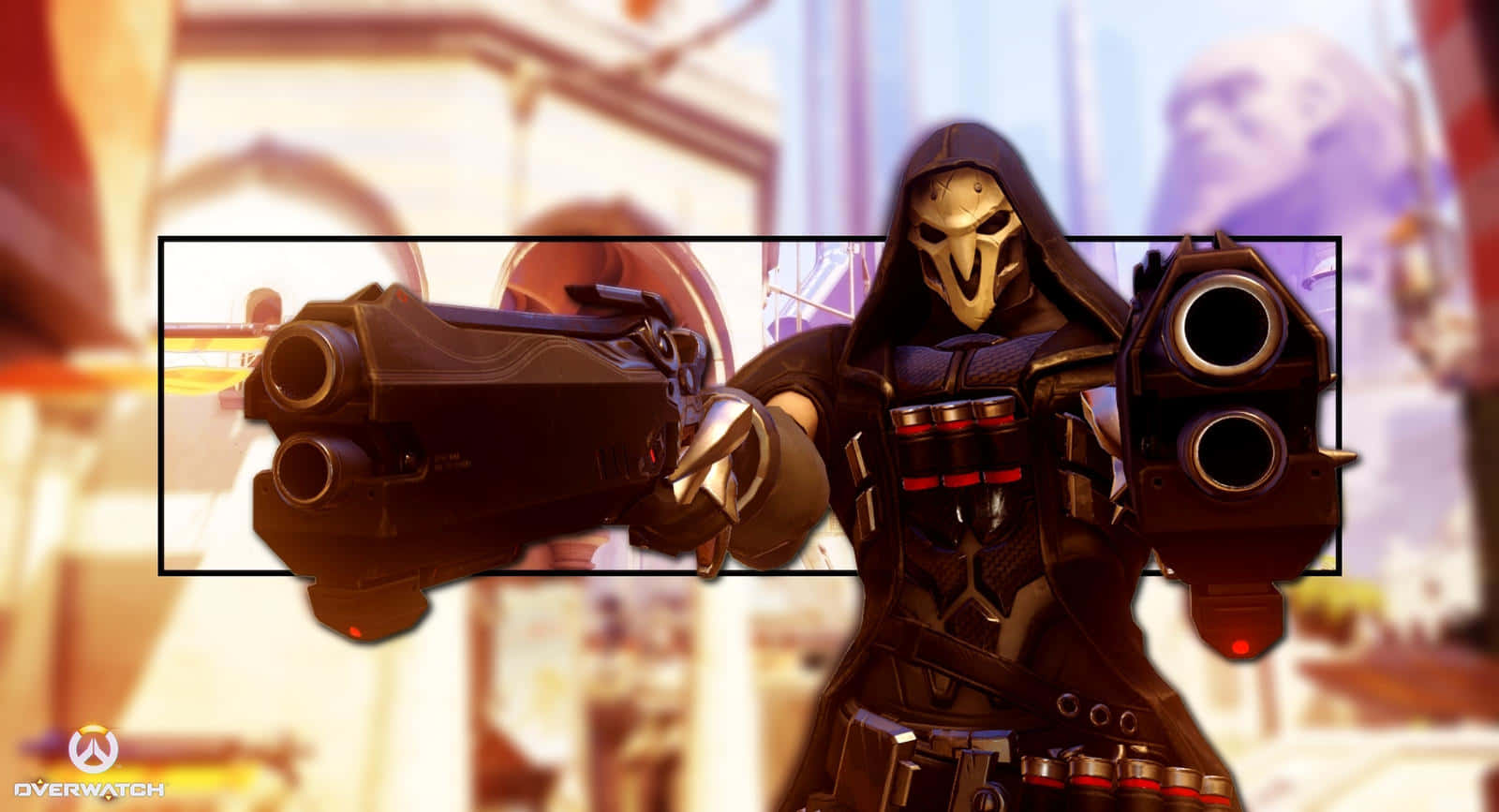 Overwatch Reaper, dark gear, dual pistols, HD Desktop Wallpaper