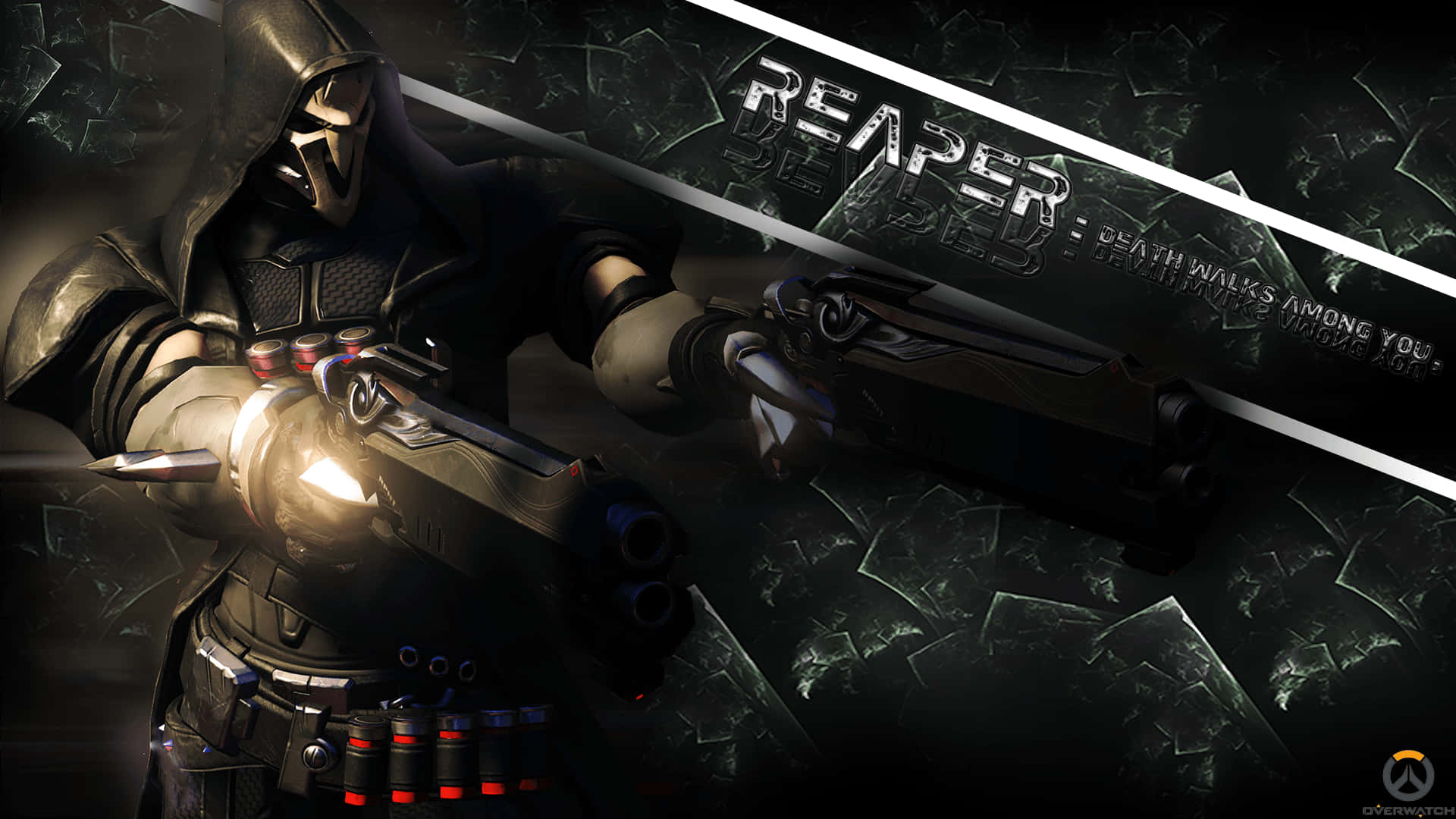 Overwatch Reaper, Reaper, glowing shotgun, Full HD Desktop Wallpaper