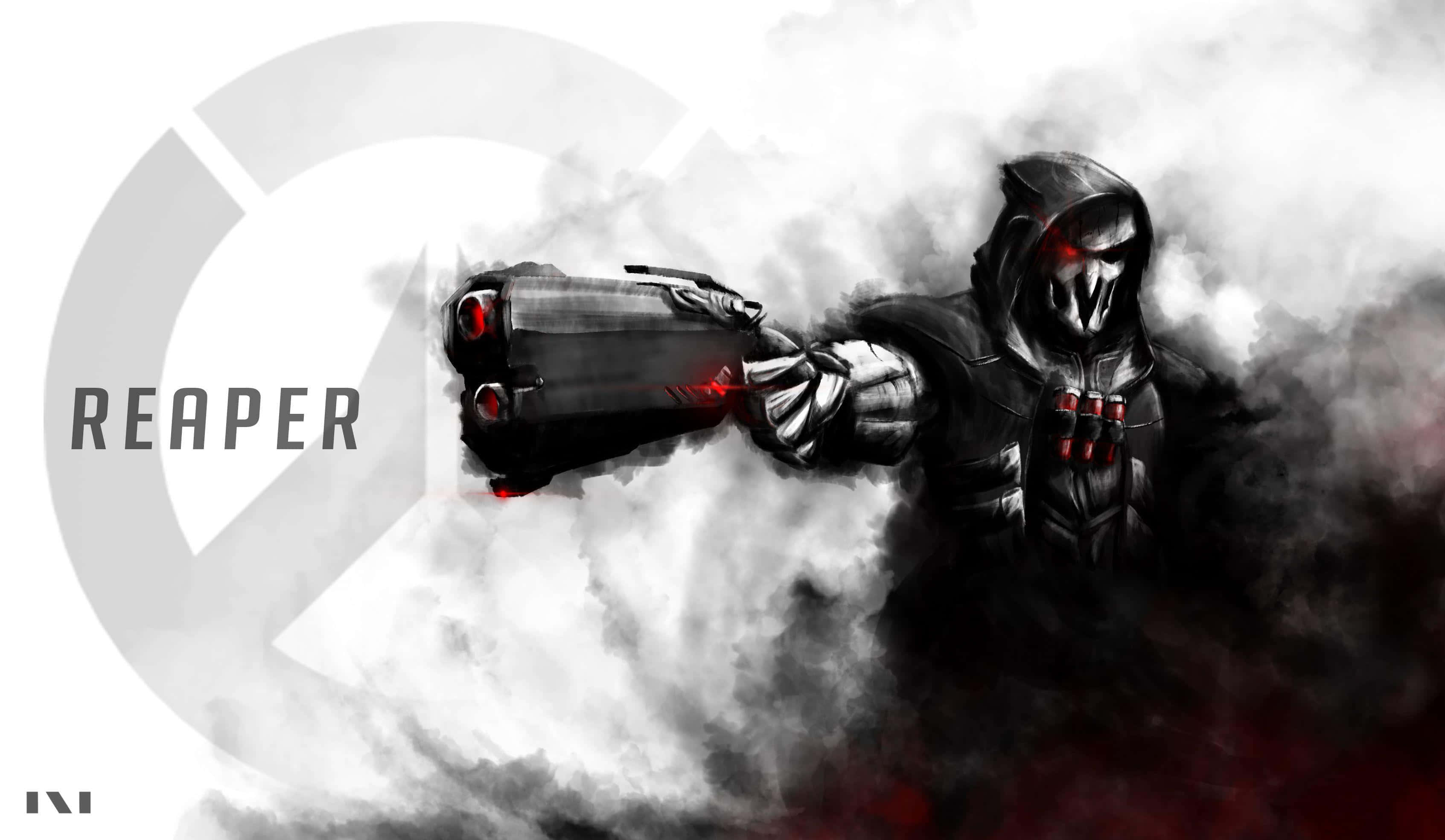Overwatch Reaper, Reaper, dark armor, 2K Desktop Wallpaper