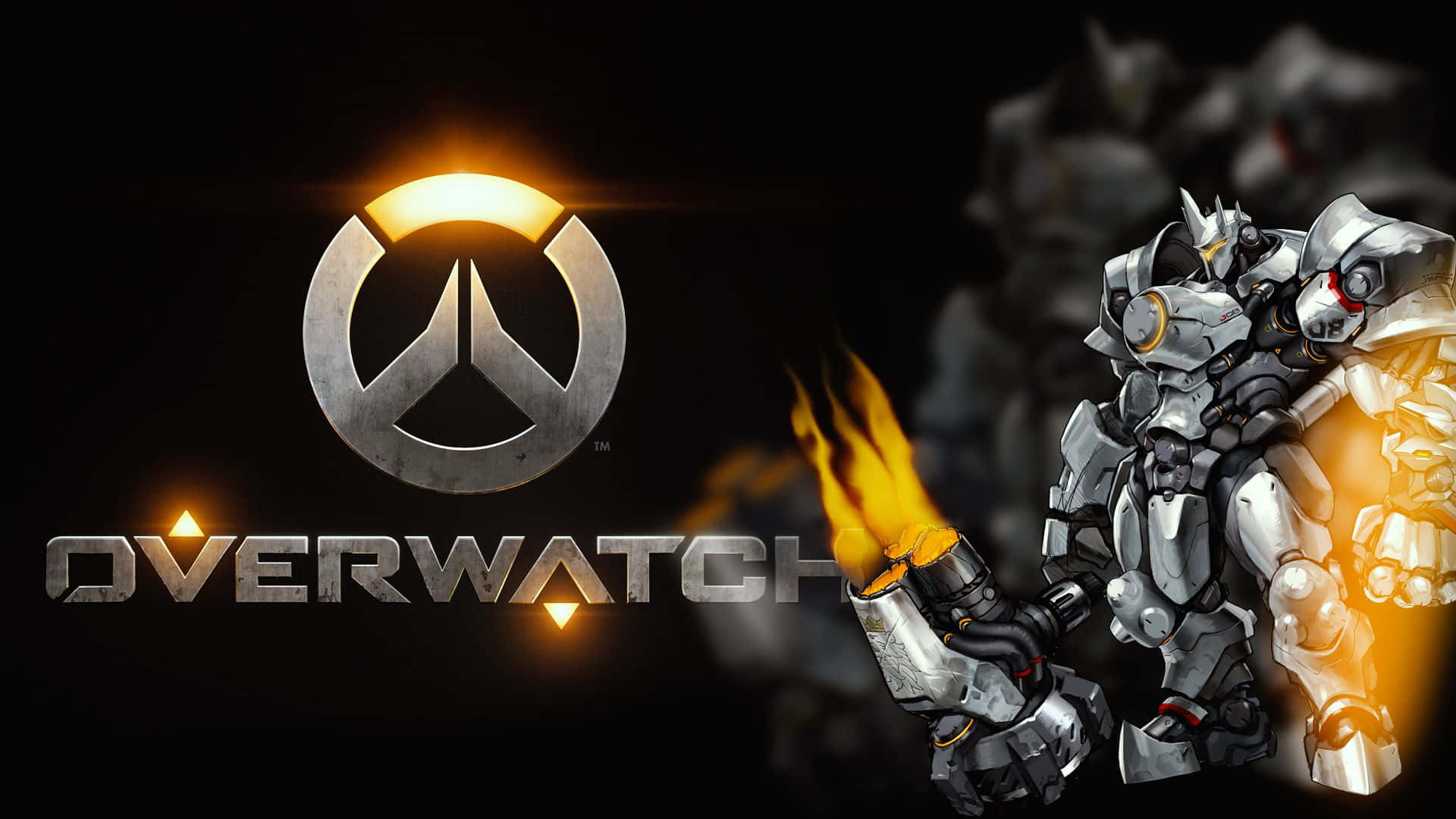 Overwatch, Reinhardt, sleek silver armor, Full HD Desktop Wallpaper
