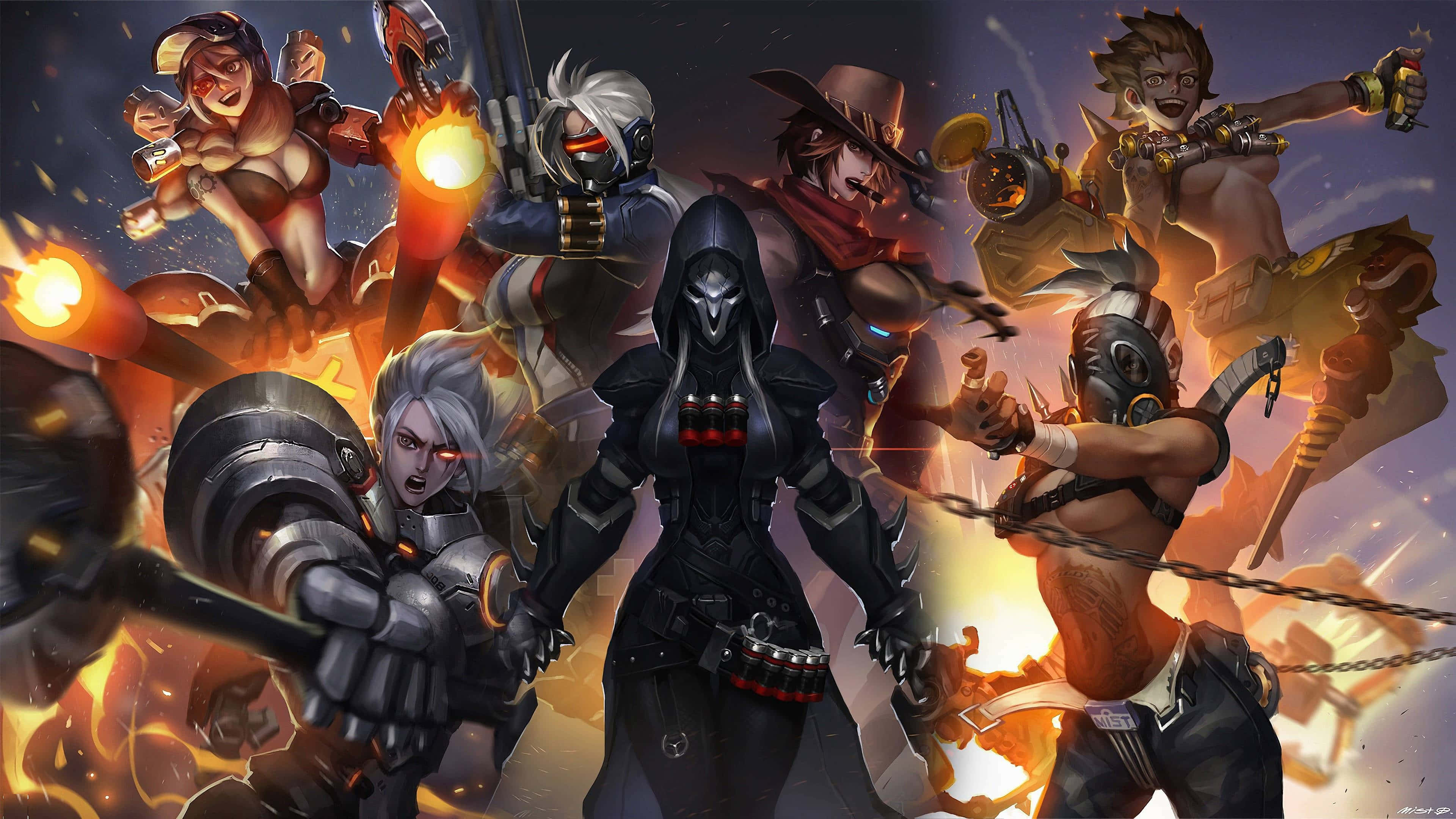 Overwatch, Reinhardt, 3840 x 2160, 4K Desktop Wallpaper