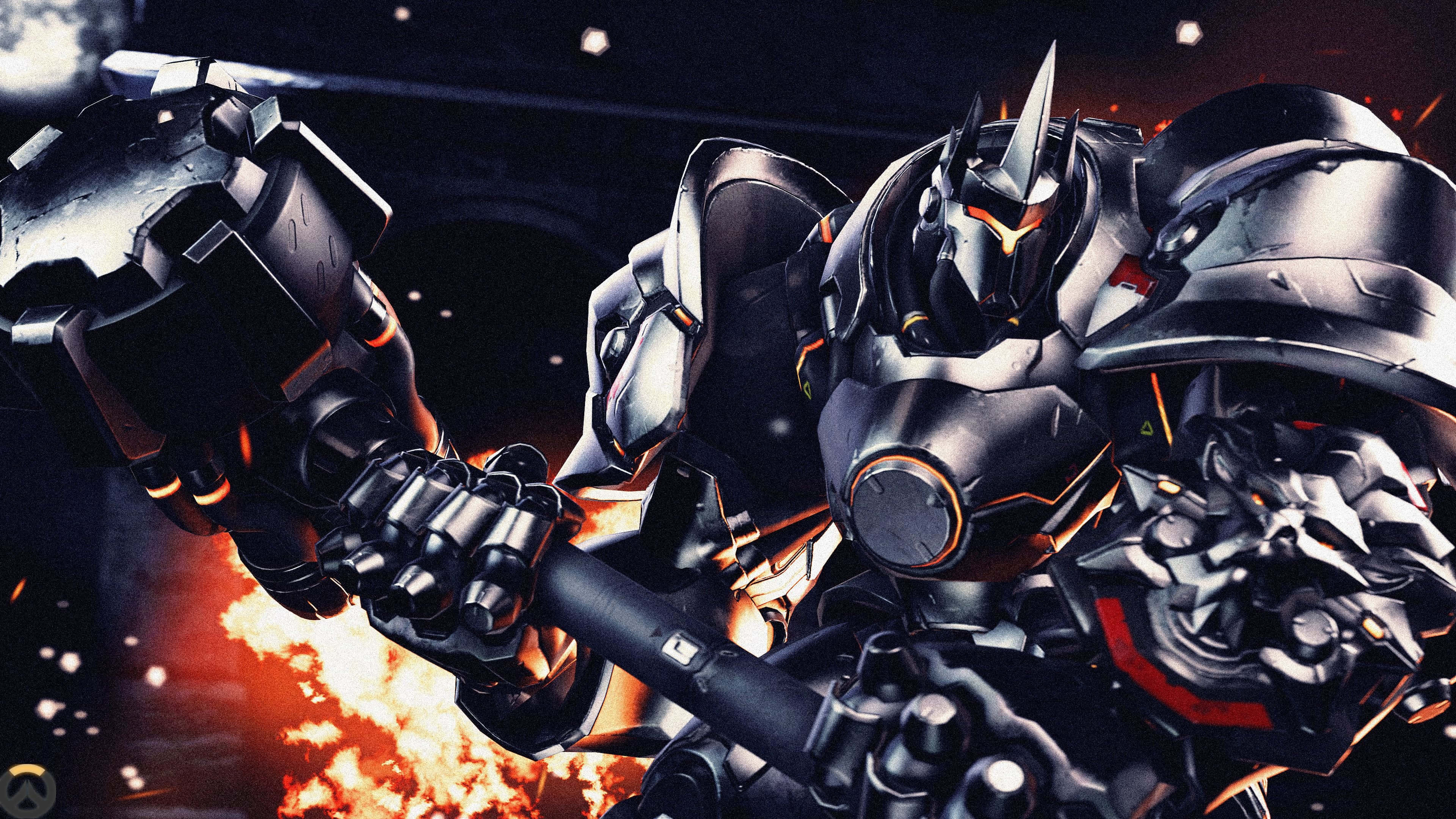 Overwatch Reinhardt, Reinhardt, battle armor, 4K Desktop Wallpaper