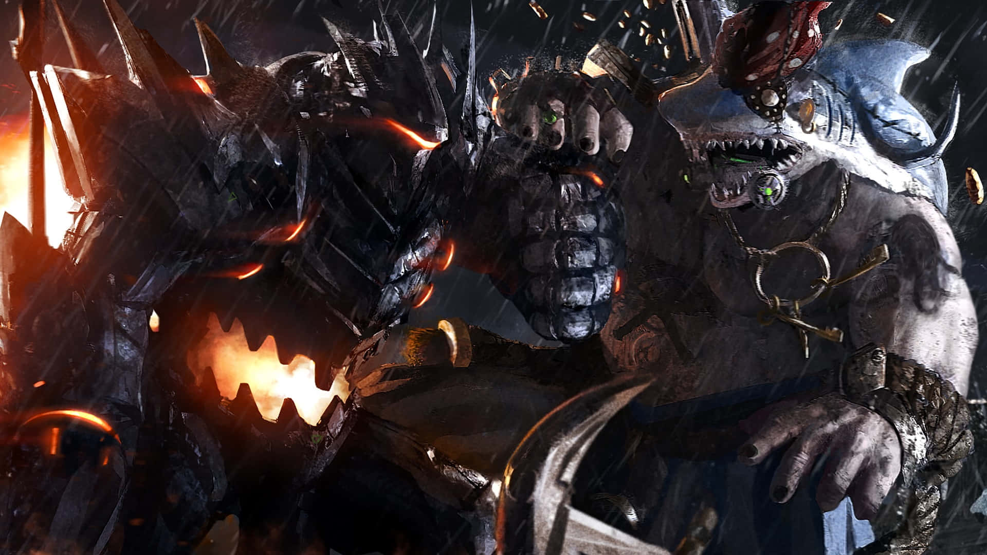 Roadhog, Overwatch, action scene, Full HD Desktop Wallpaper