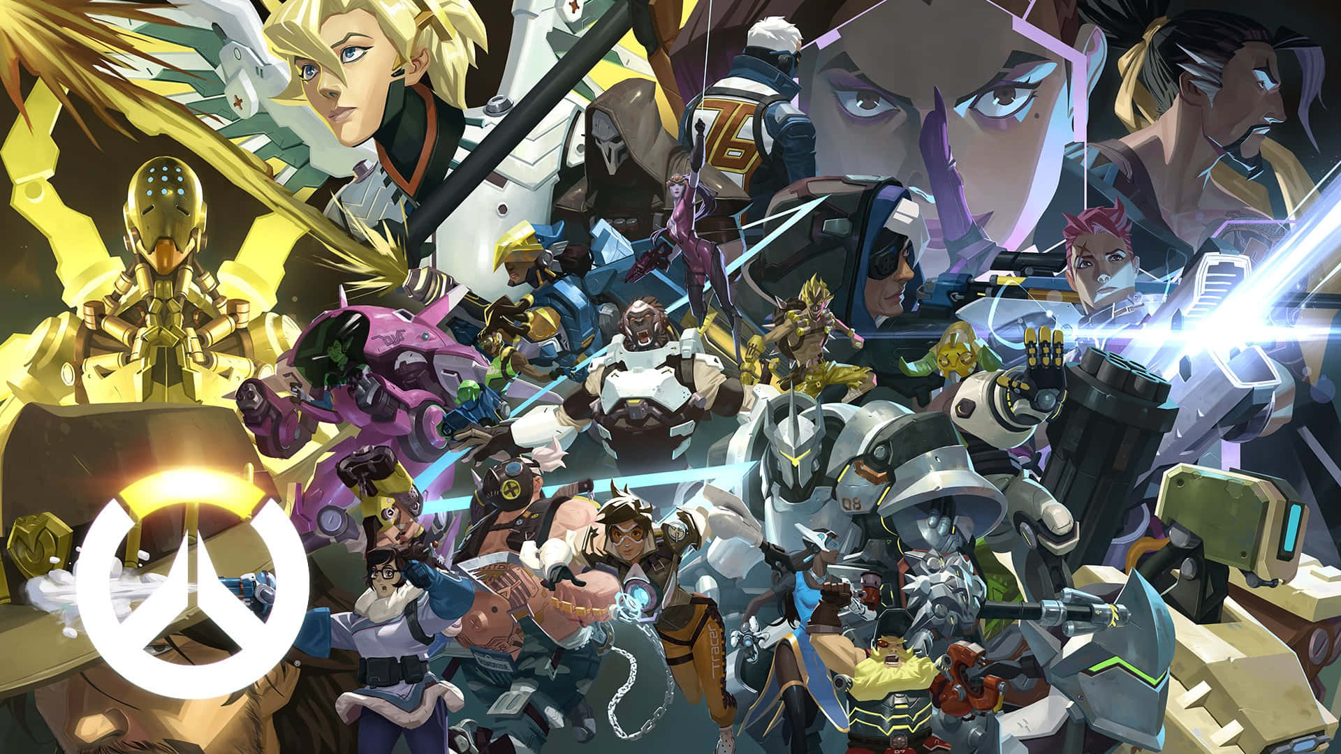 Overwatch, Roadhog, anime-style, Full HD Desktop Wallpaper