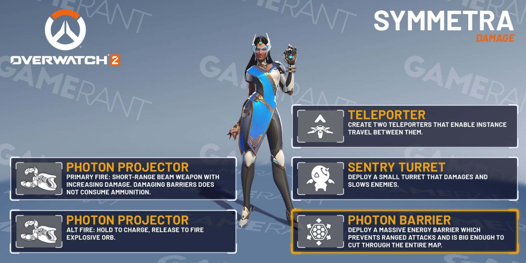 Overwatch Symmetra, Overwatch 2, tech weapons, HD Desktop Wallpaper