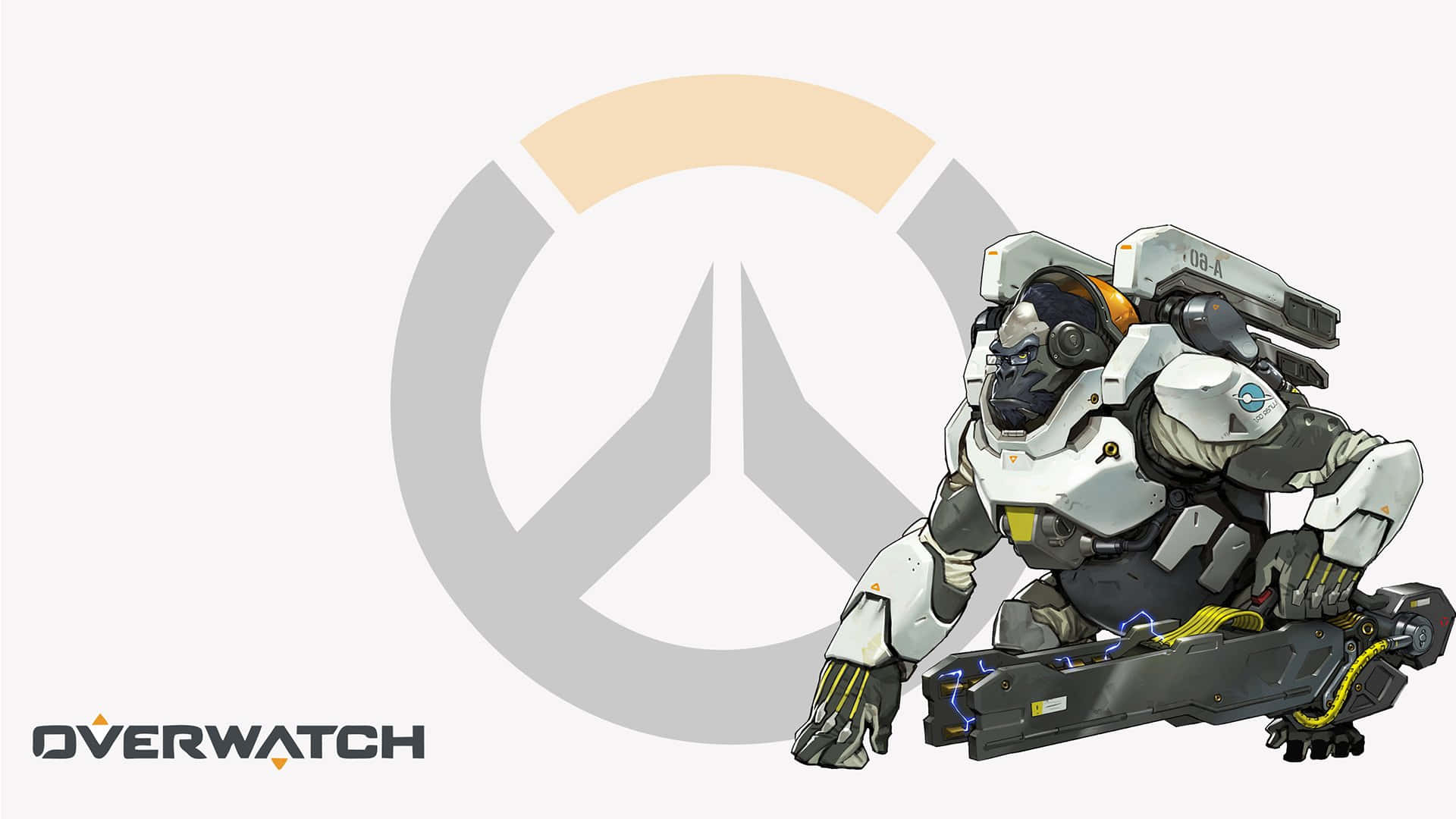 Overwatch, Winston, glowing weapon, Full HD Desktop Wallpaper