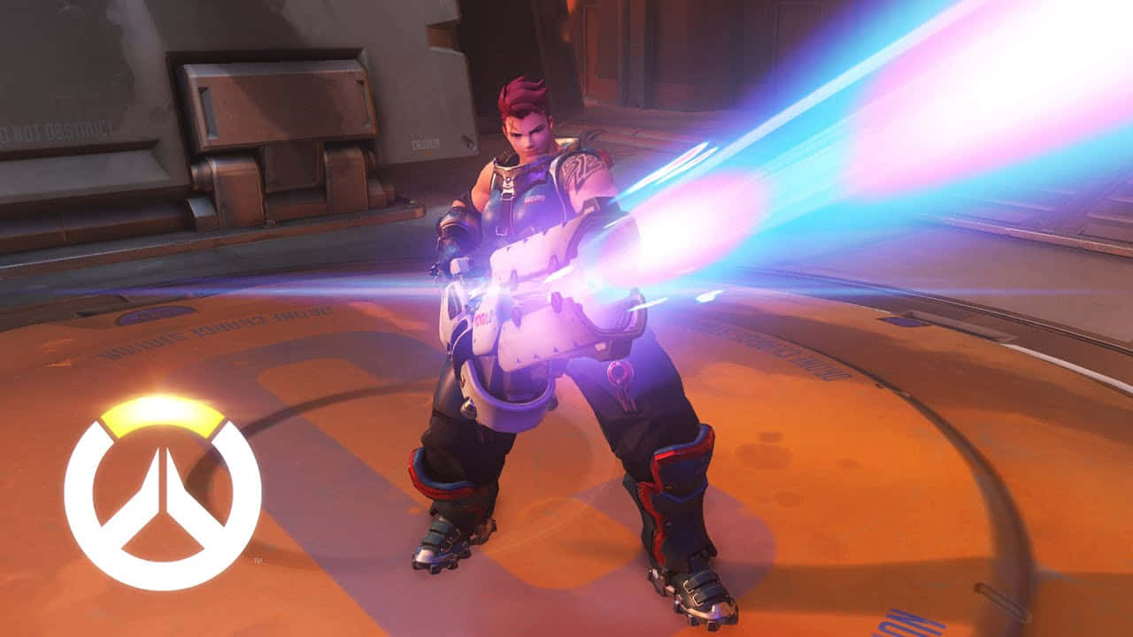 Overwatch Zarya, Zarya, fiery-haired, HD Desktop Wallpaper