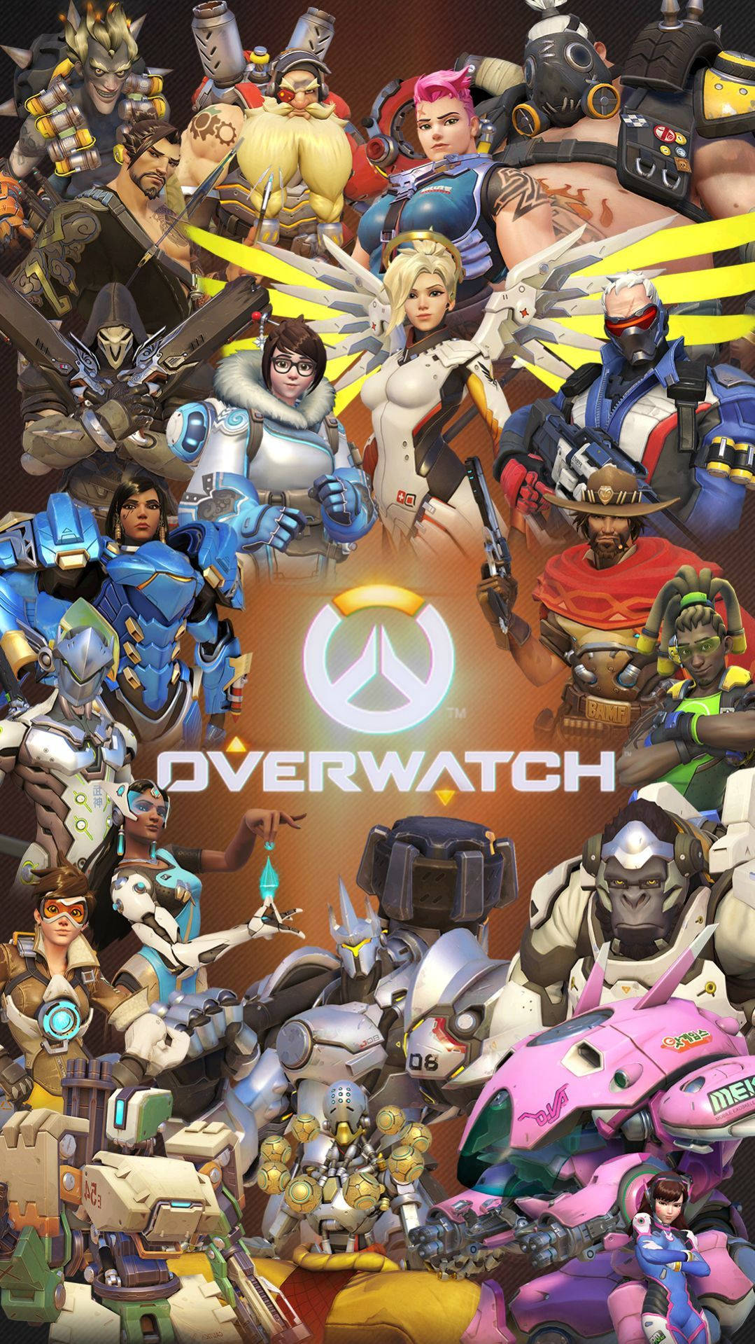 Overwatch, Overwatch logo, heroes, HD Phone Wallpaper