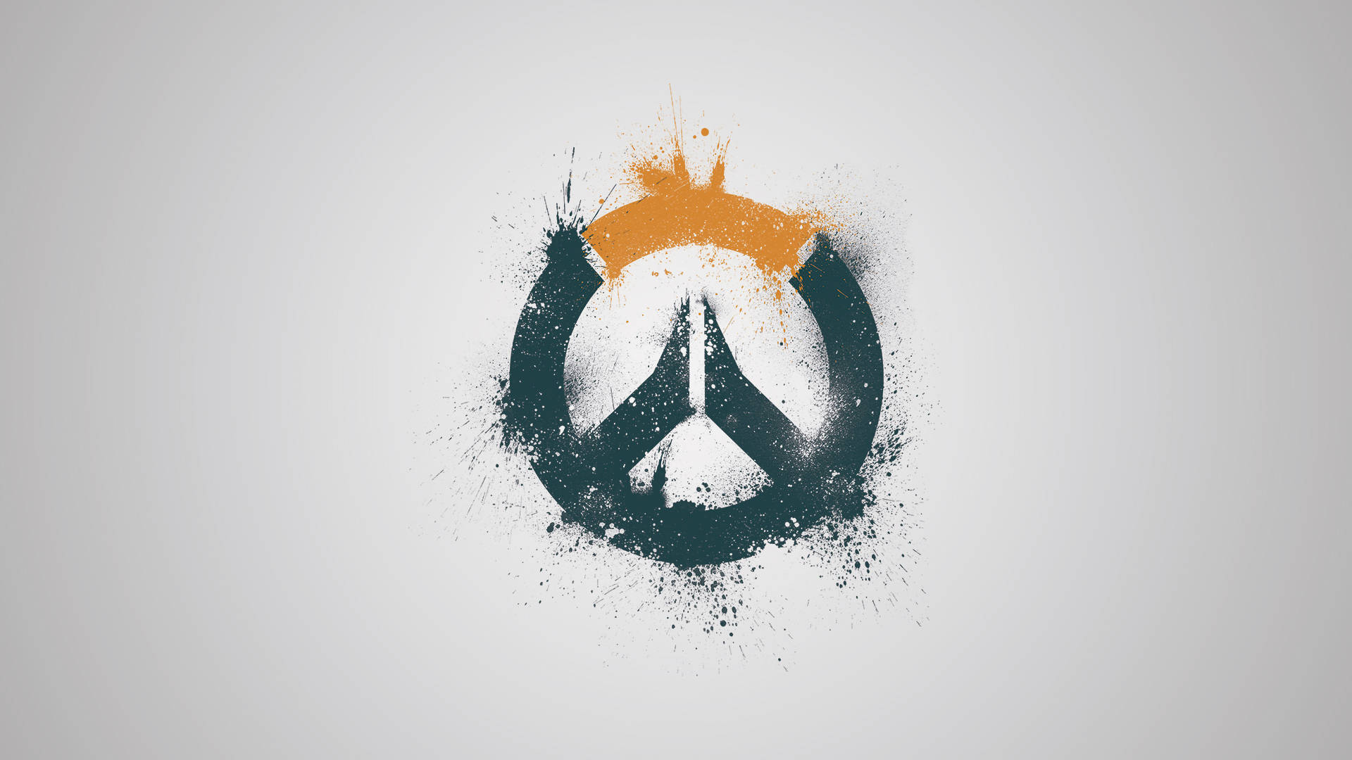 Overwatch, black, orange, Full HD Desktop Wallpaper