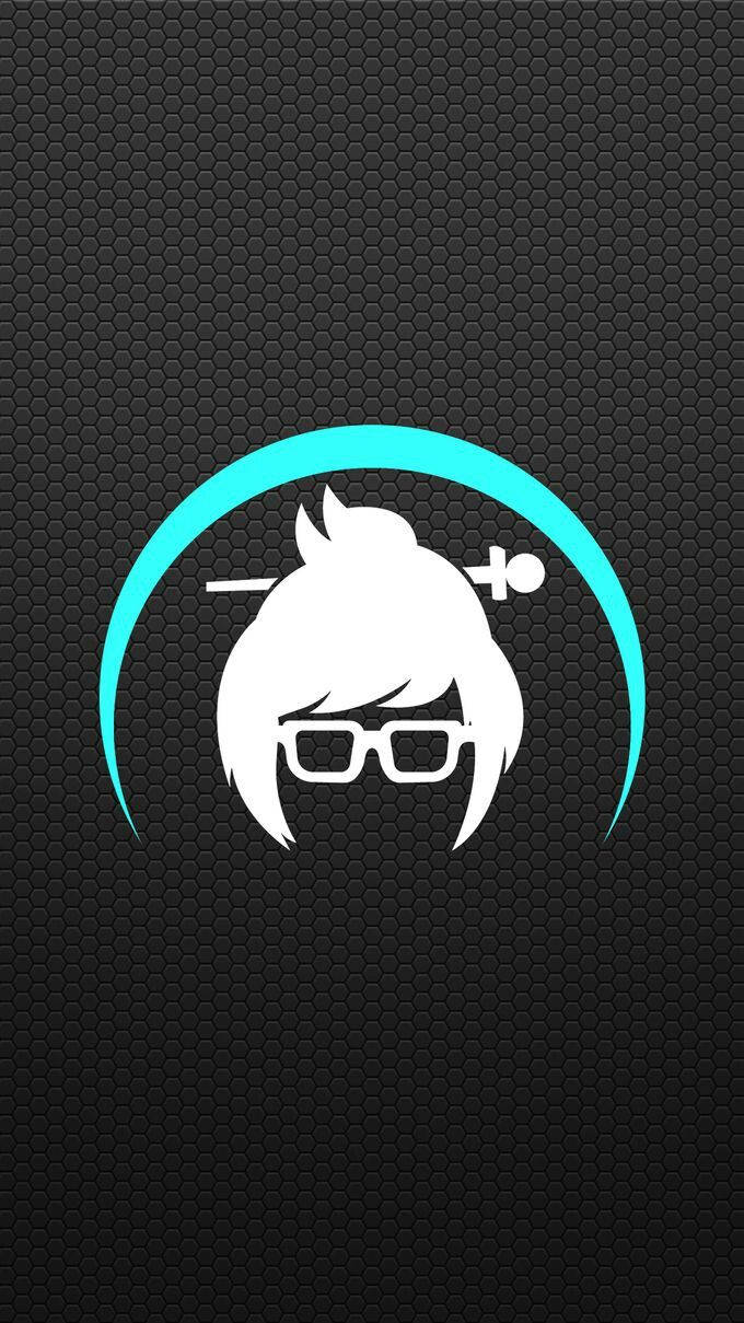 Overwatch, hexagonal, cyan arc, SD Phone Wallpaper