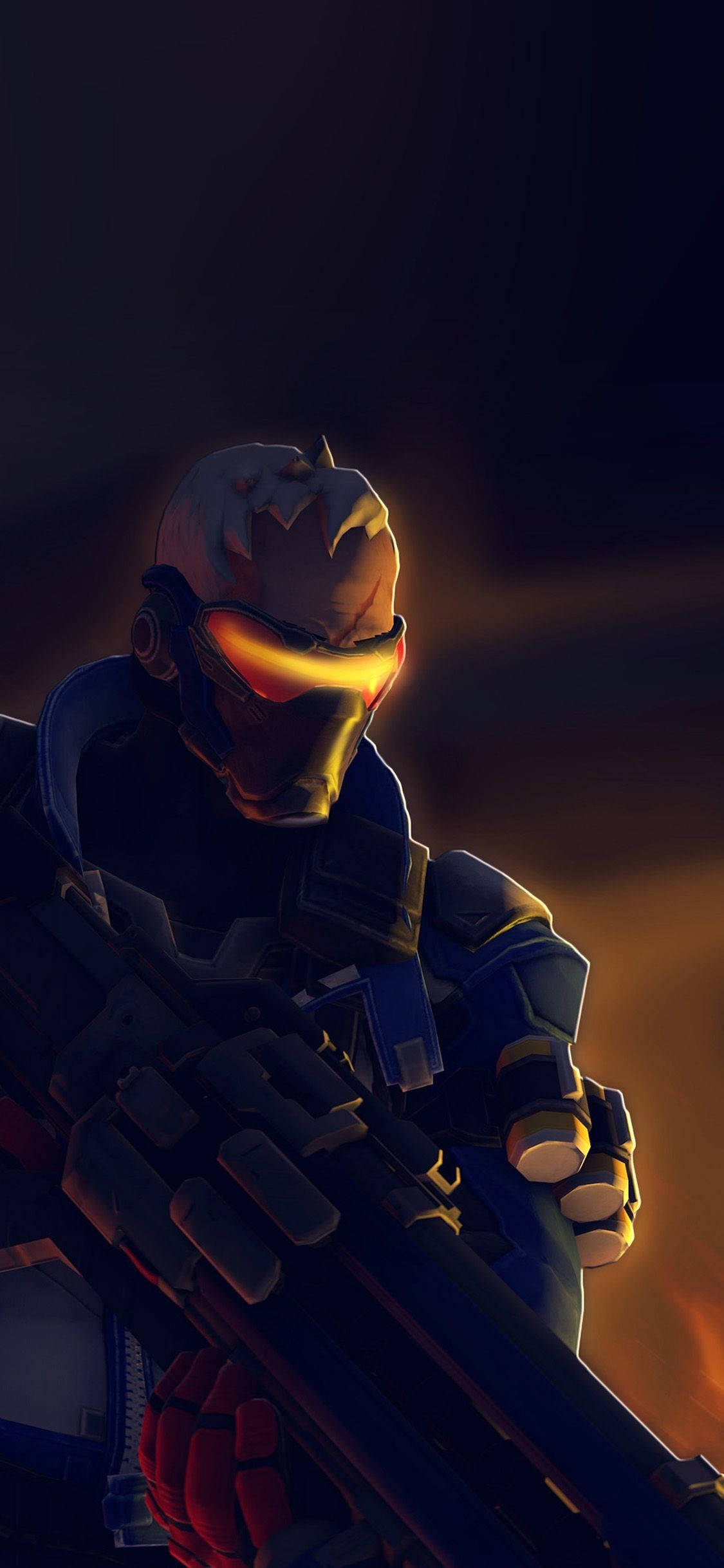Soldier: 76, Overwatch, blue armor, Full HD Phone Wallpaper