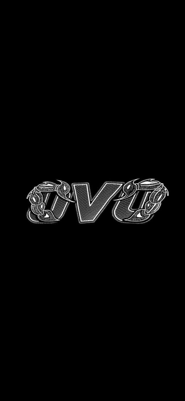 Ovoxo, black background, bold white stylized UV letters, HD Phone Wallpaper