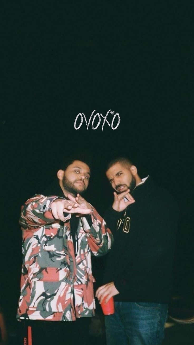 OVOXO, glowing text, dark background, HD Phone Wallpaper