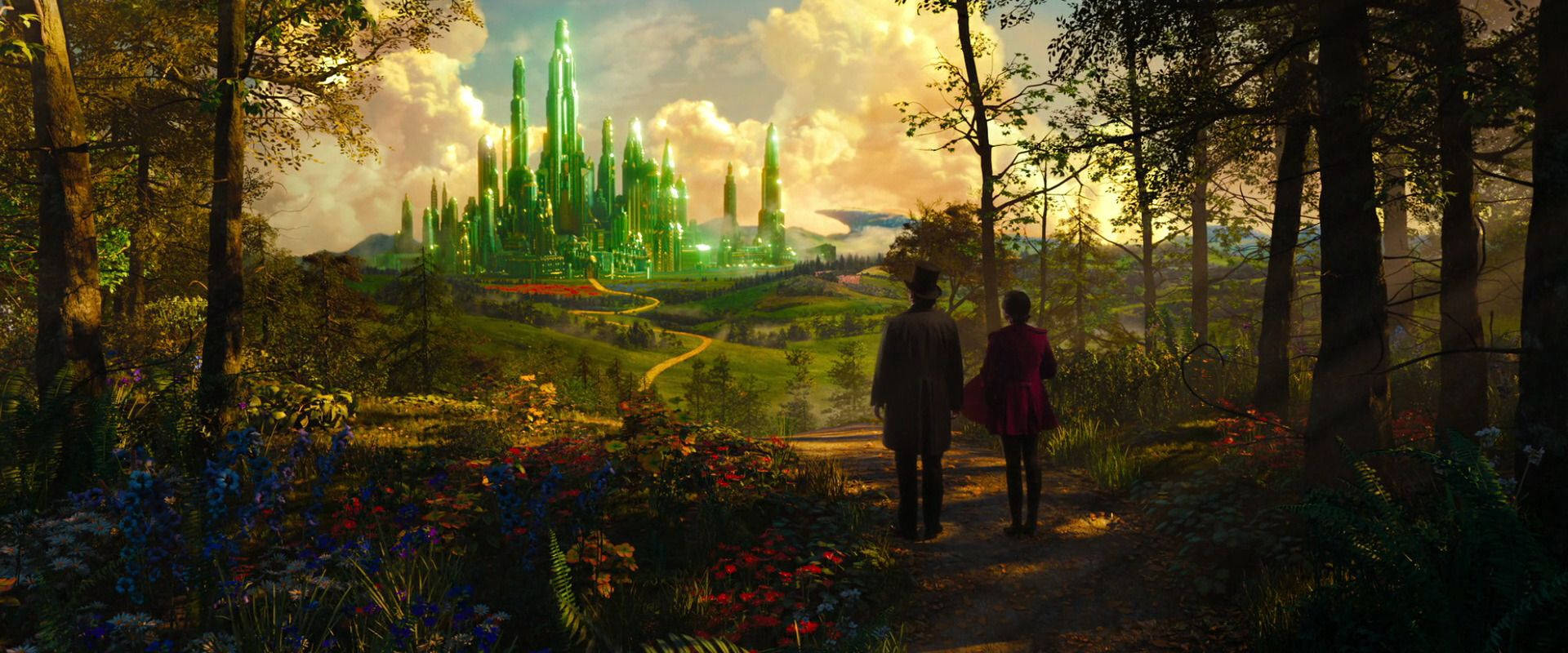 Oz The Great And Powerful, 2013 film, sunlit forest, Full HD Desktop Wallpaper